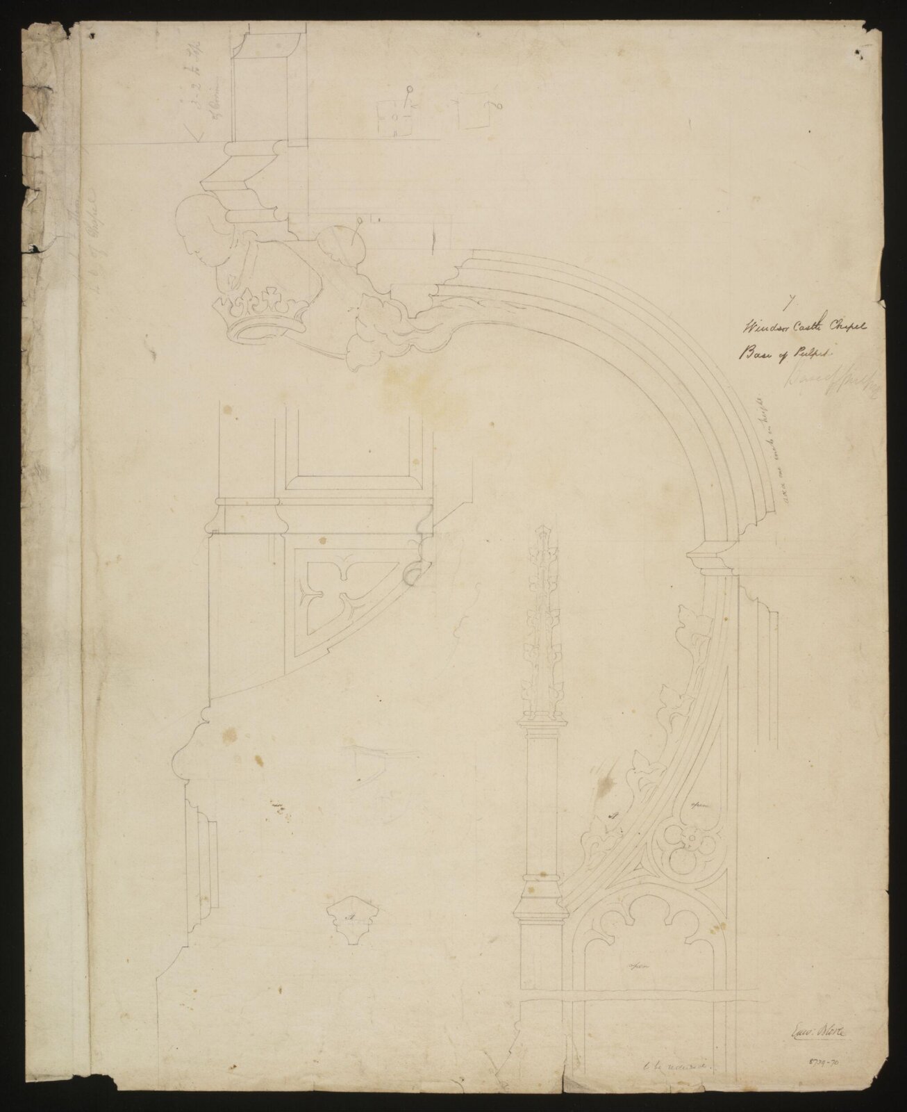 Drawing, Edward Blore, c. 1840s