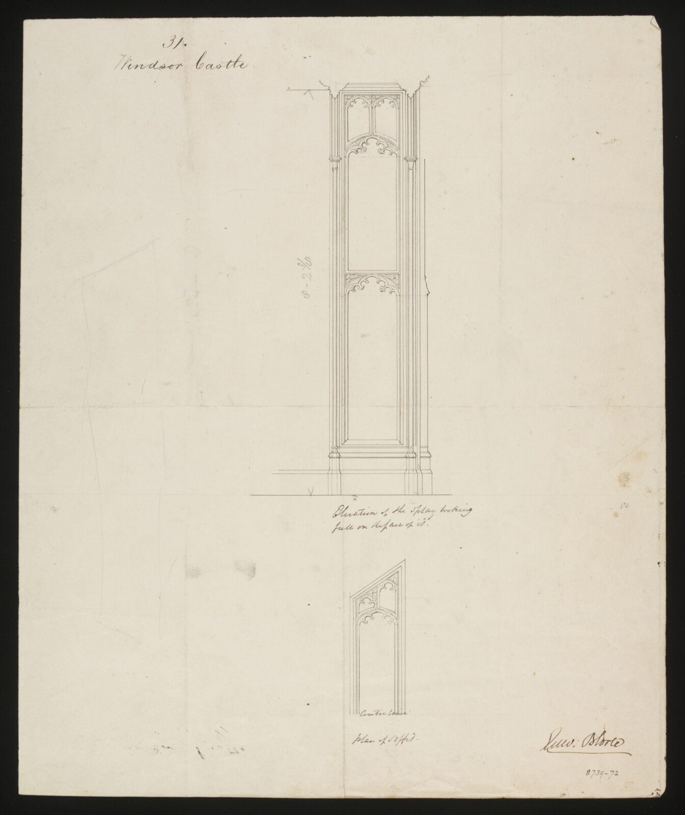 Drawing, Edward Blore, c. 1840s