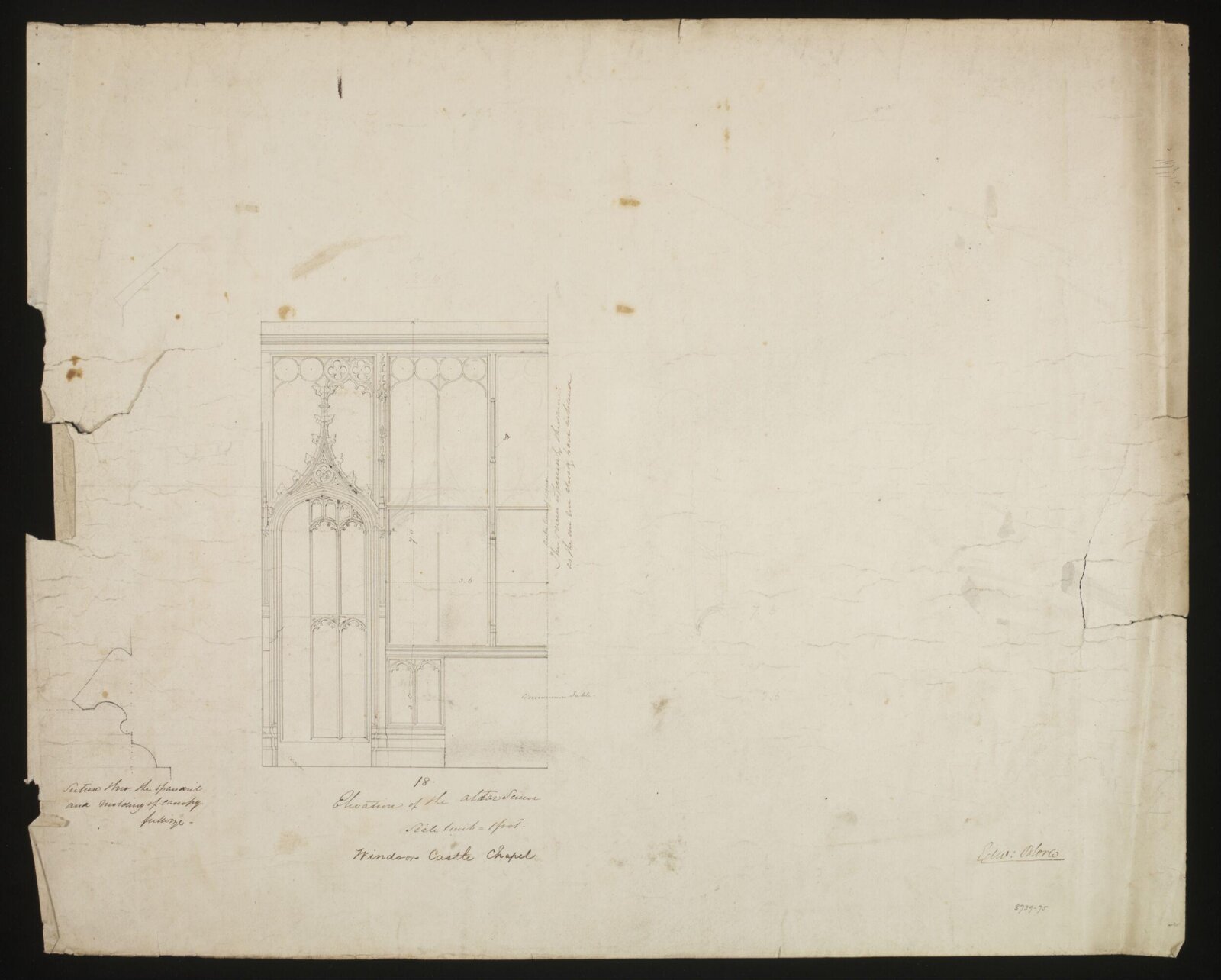 Drawing, Edward Blore, c. 1840s
