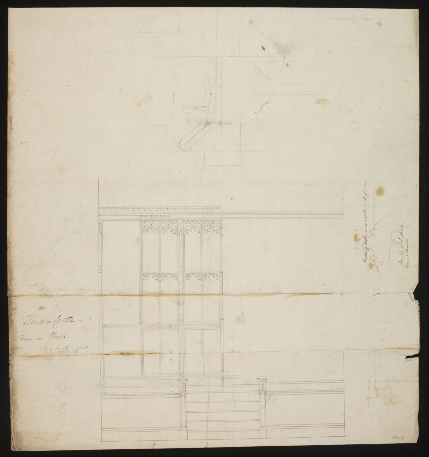 Drawing, Edward Blore, c. 1840s