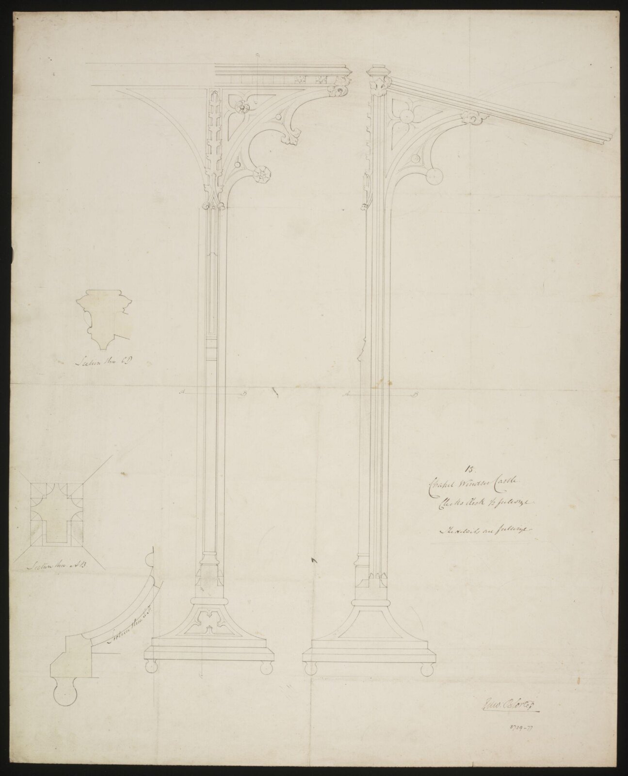 Drawing, Edward Blore, c. 1840s