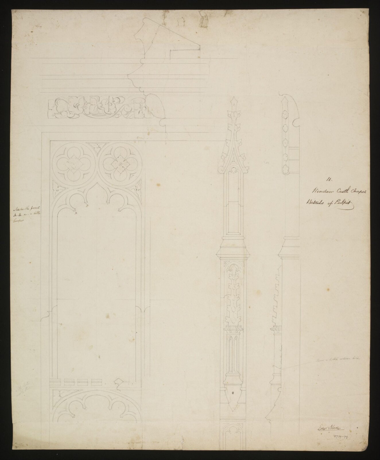 Drawing, Edward Blore, c. 1840s