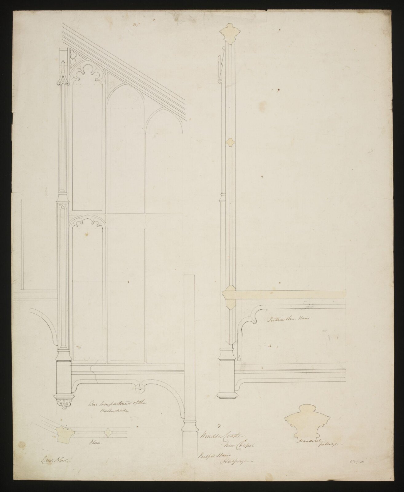 Drawing, Edward Blore, c. 1840s