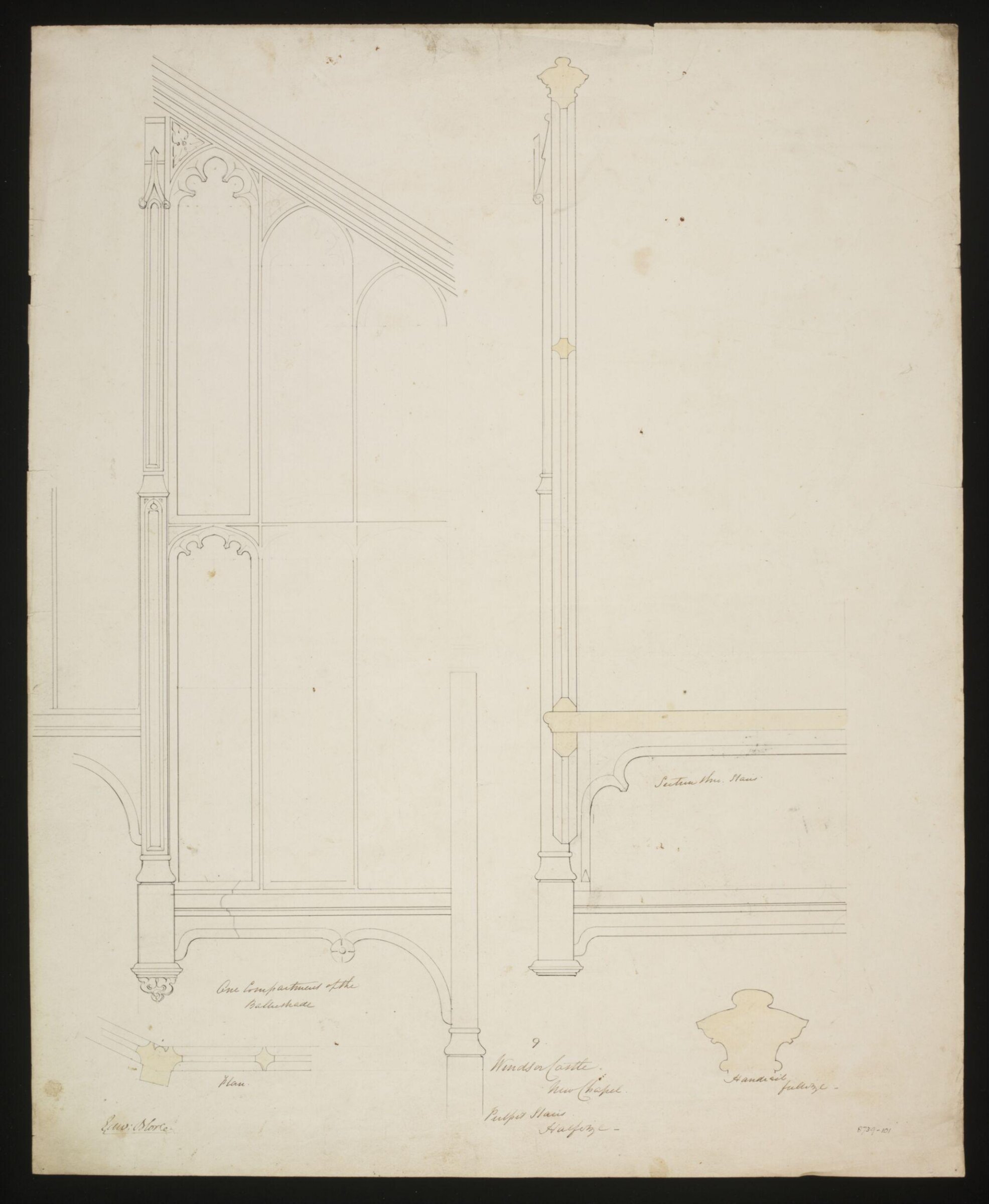 Drawing, Edward Blore, c. 1840s