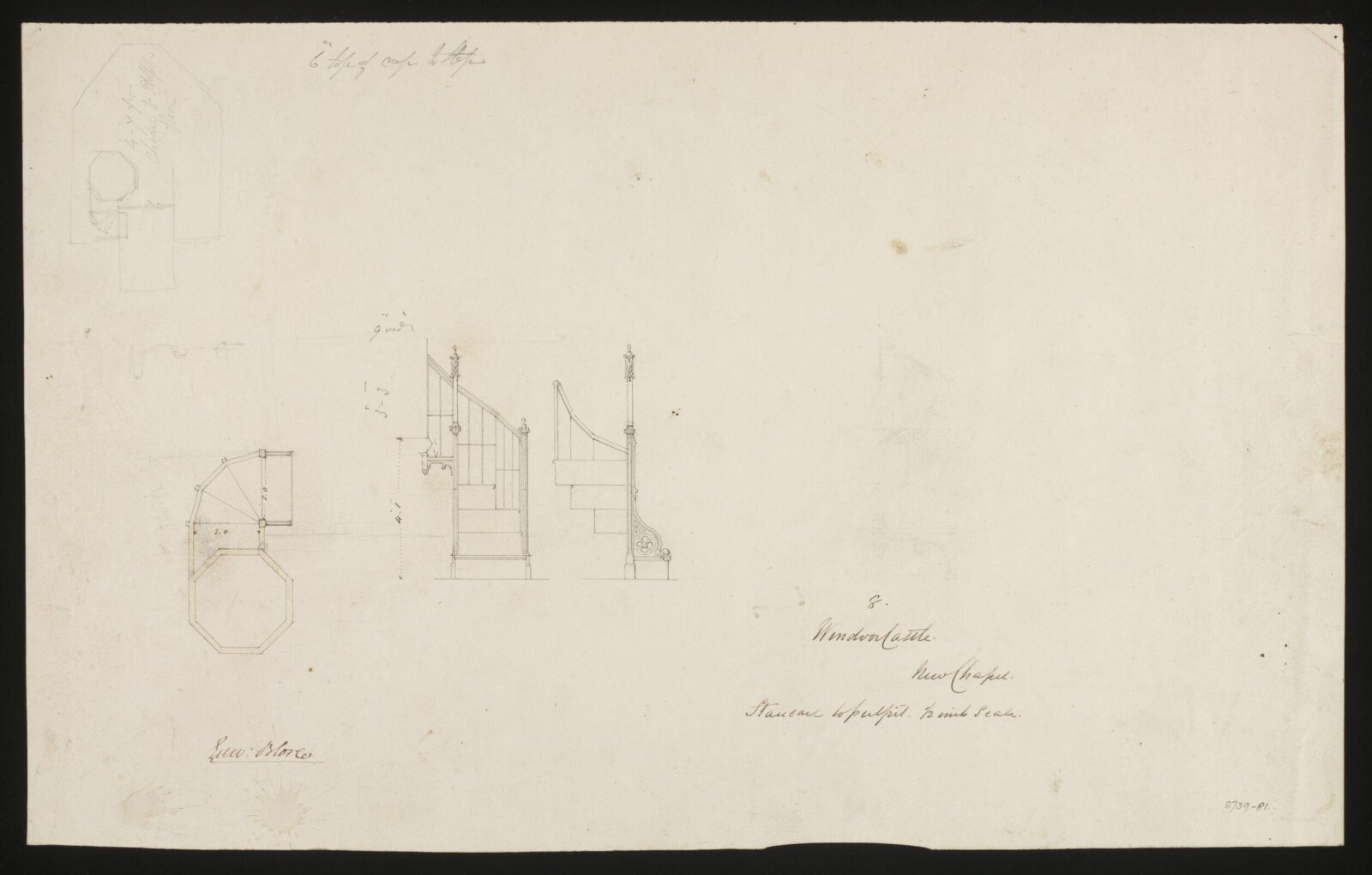 Drawing, Edward Blore, c. 1840s