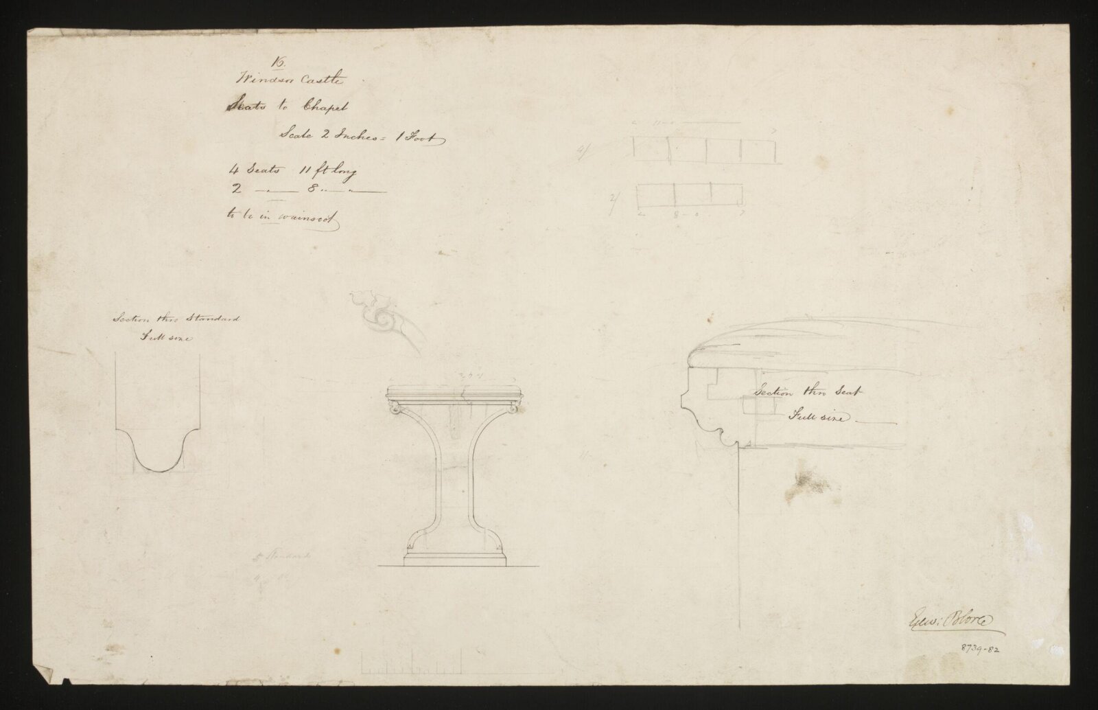 Drawing, Edward Blore, c. 1840s