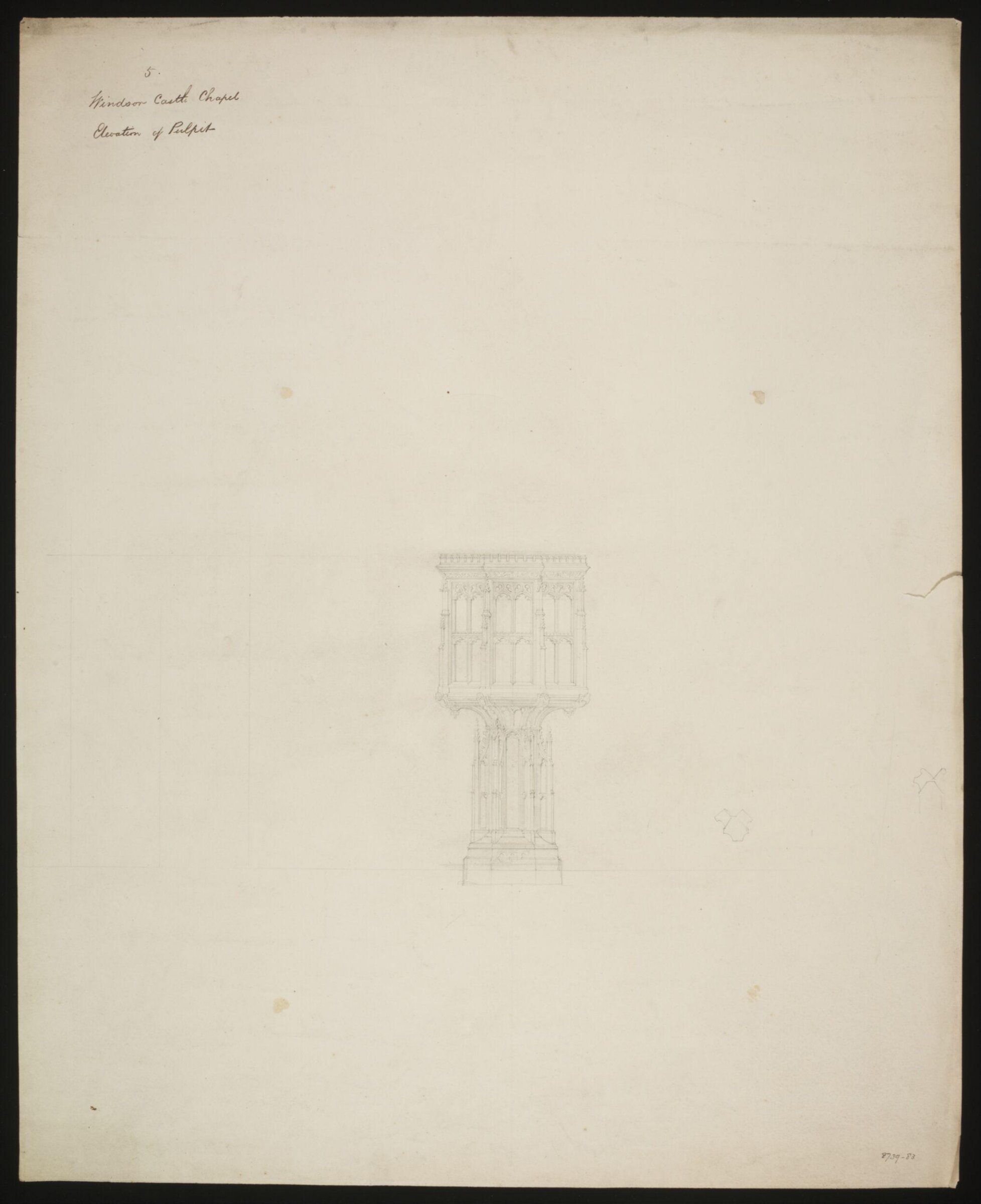 Drawing, Edward Blore, c. 1840s