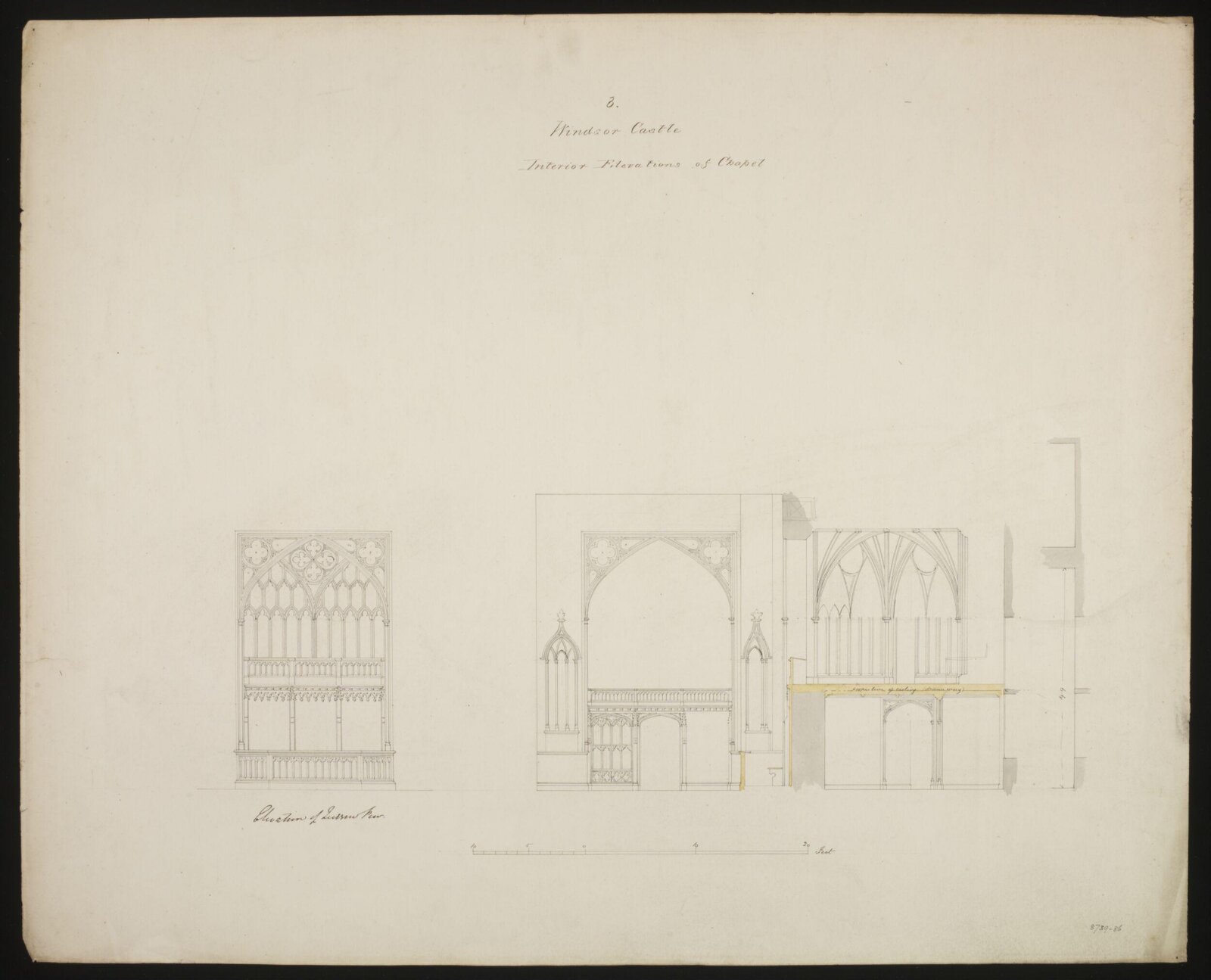Drawing, Edward Blore, c. 1840s