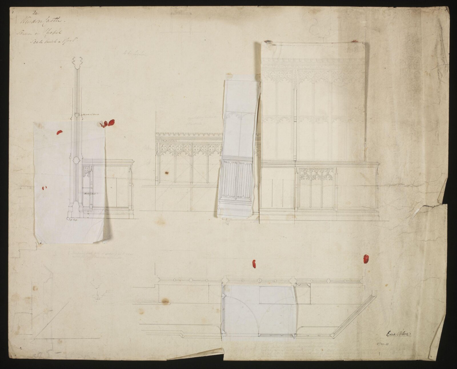 Drawing, Edward Blore, c. 1840s