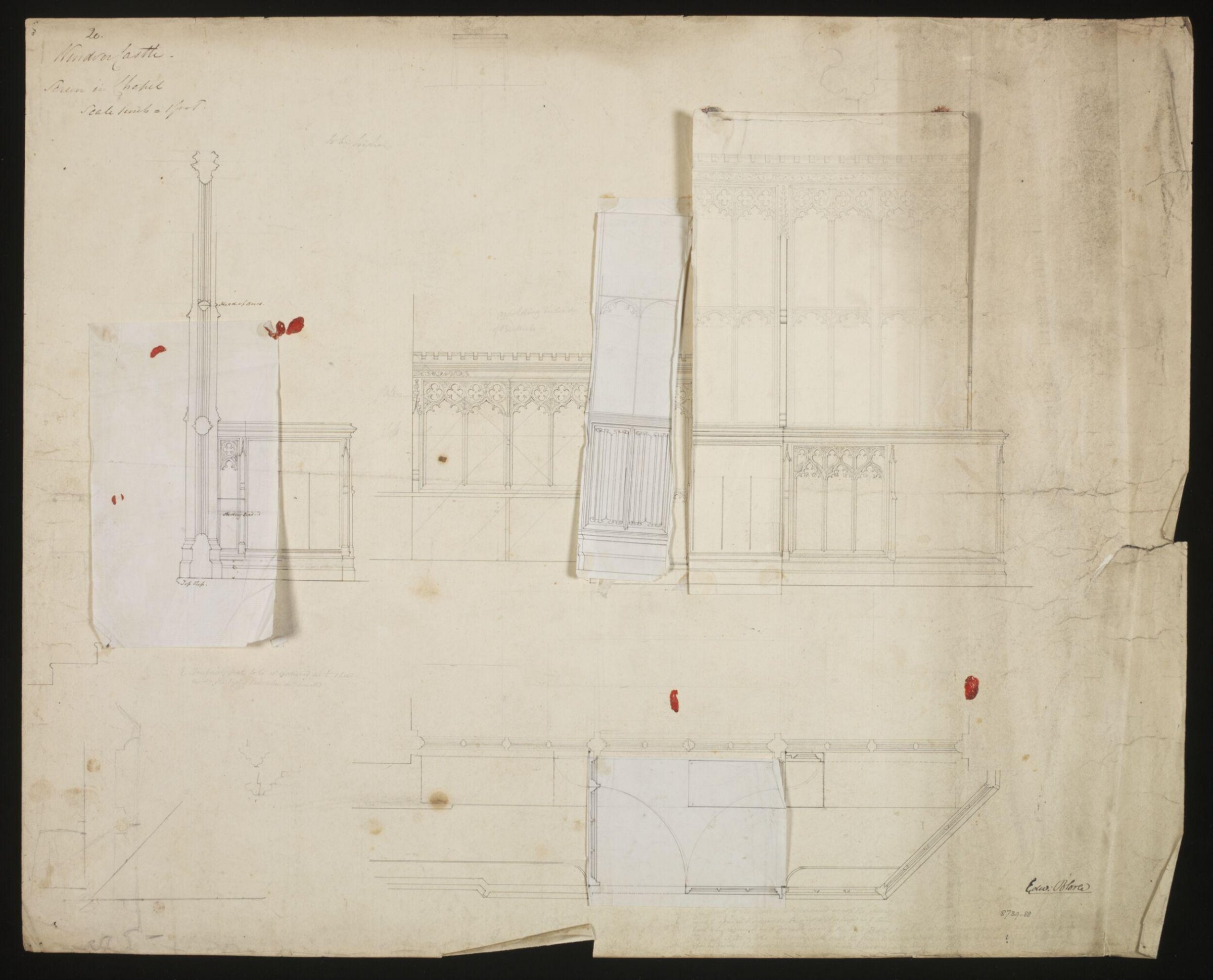 Drawing, Edward Blore, c. 1840s