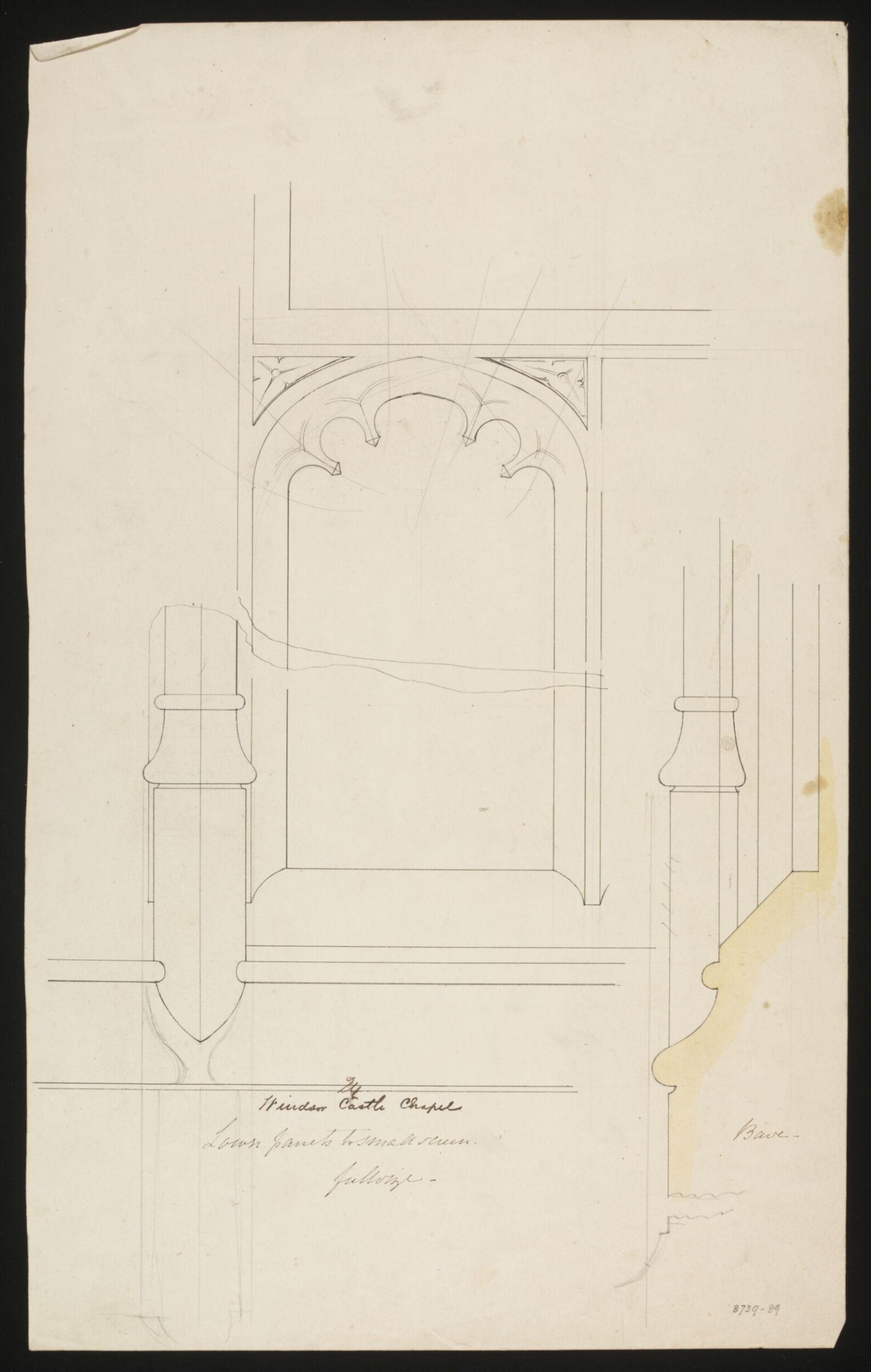 Drawing, Edward Blore, c. 1840s