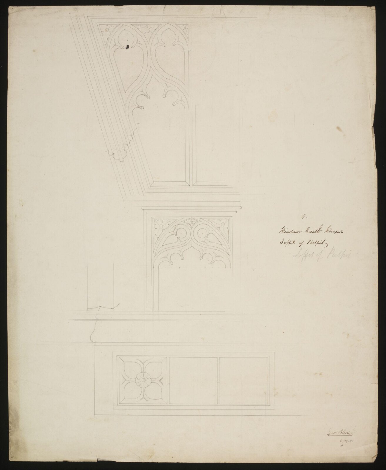 Drawing, Edward Blore, c. 1840s