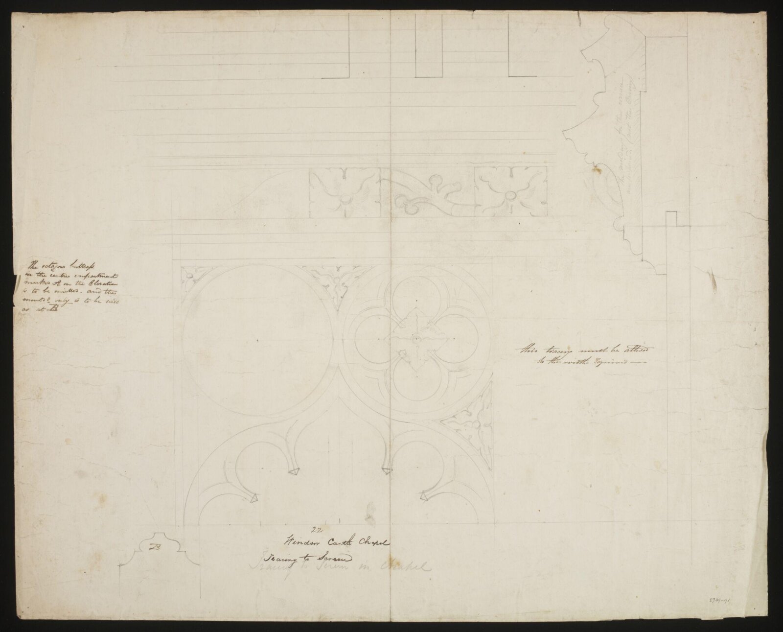 Drawing, Edward Blore, c. 1840s