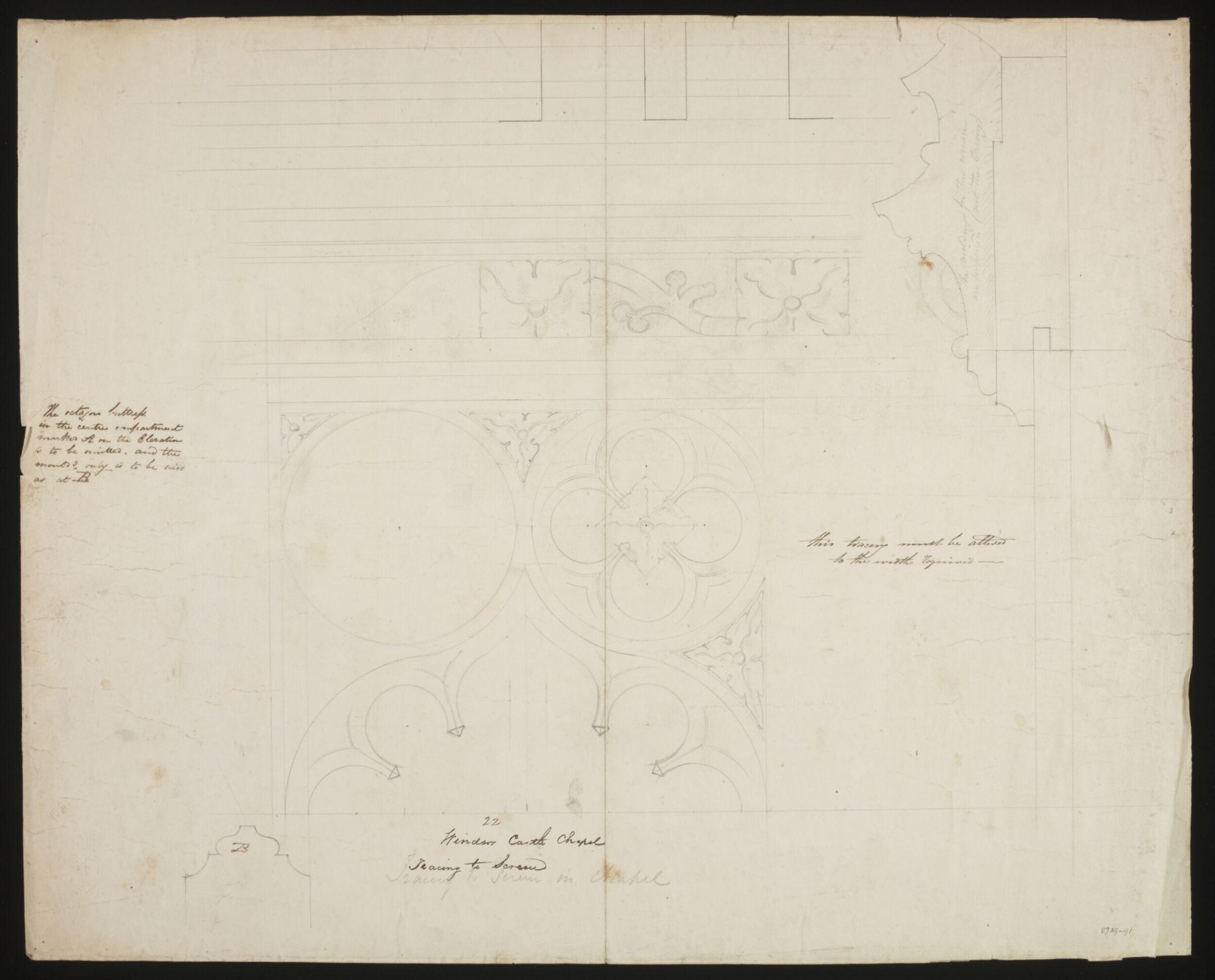 Drawing, Edward Blore, c. 1840s