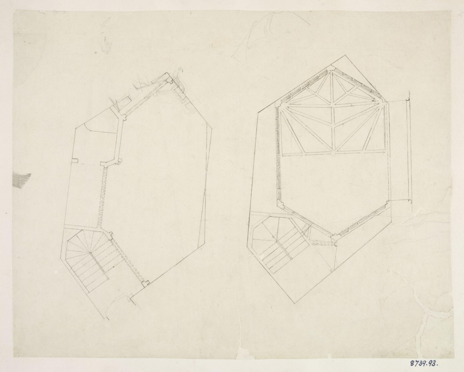 Drawing, Edward Blore, c. 1840s