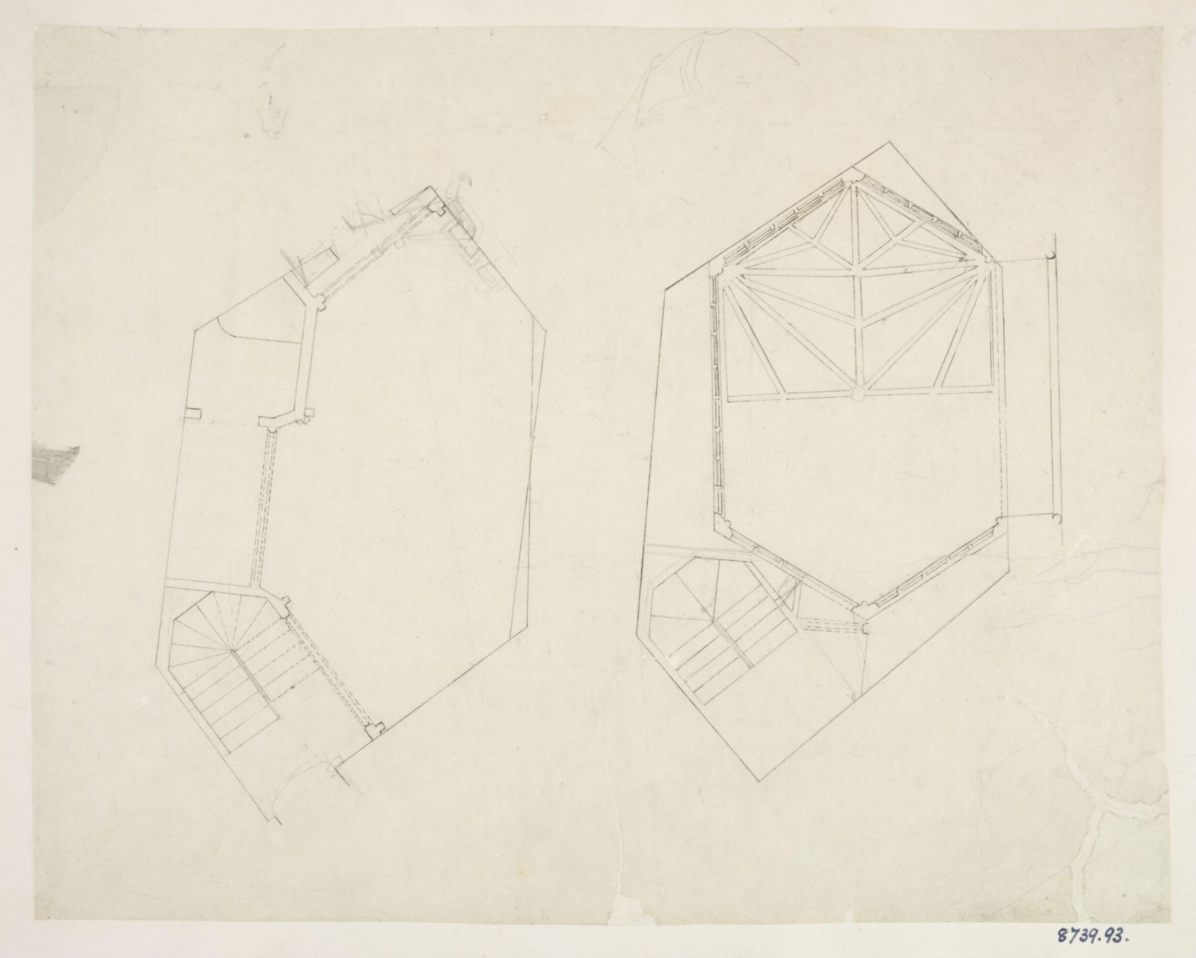 Drawing, Edward Blore, c. 1840s