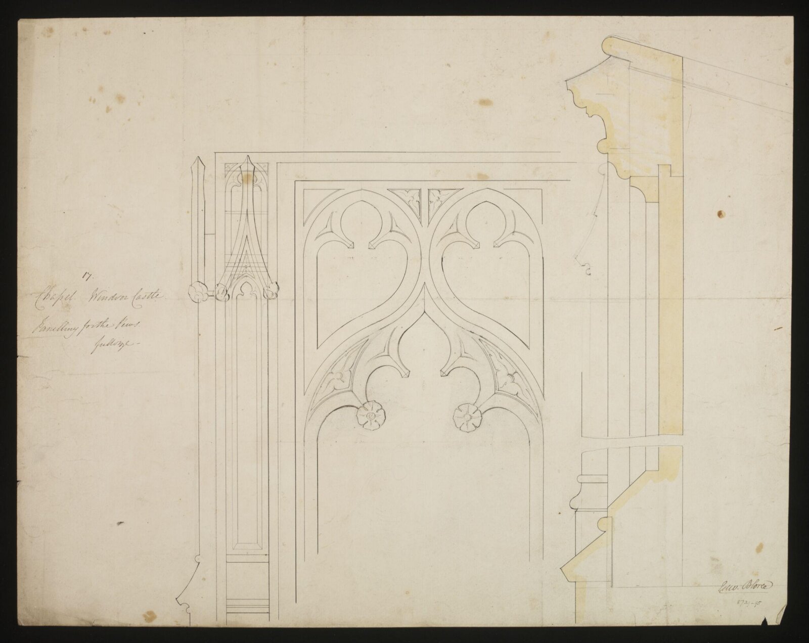 Drawing, Edward Blore, c. 1840s