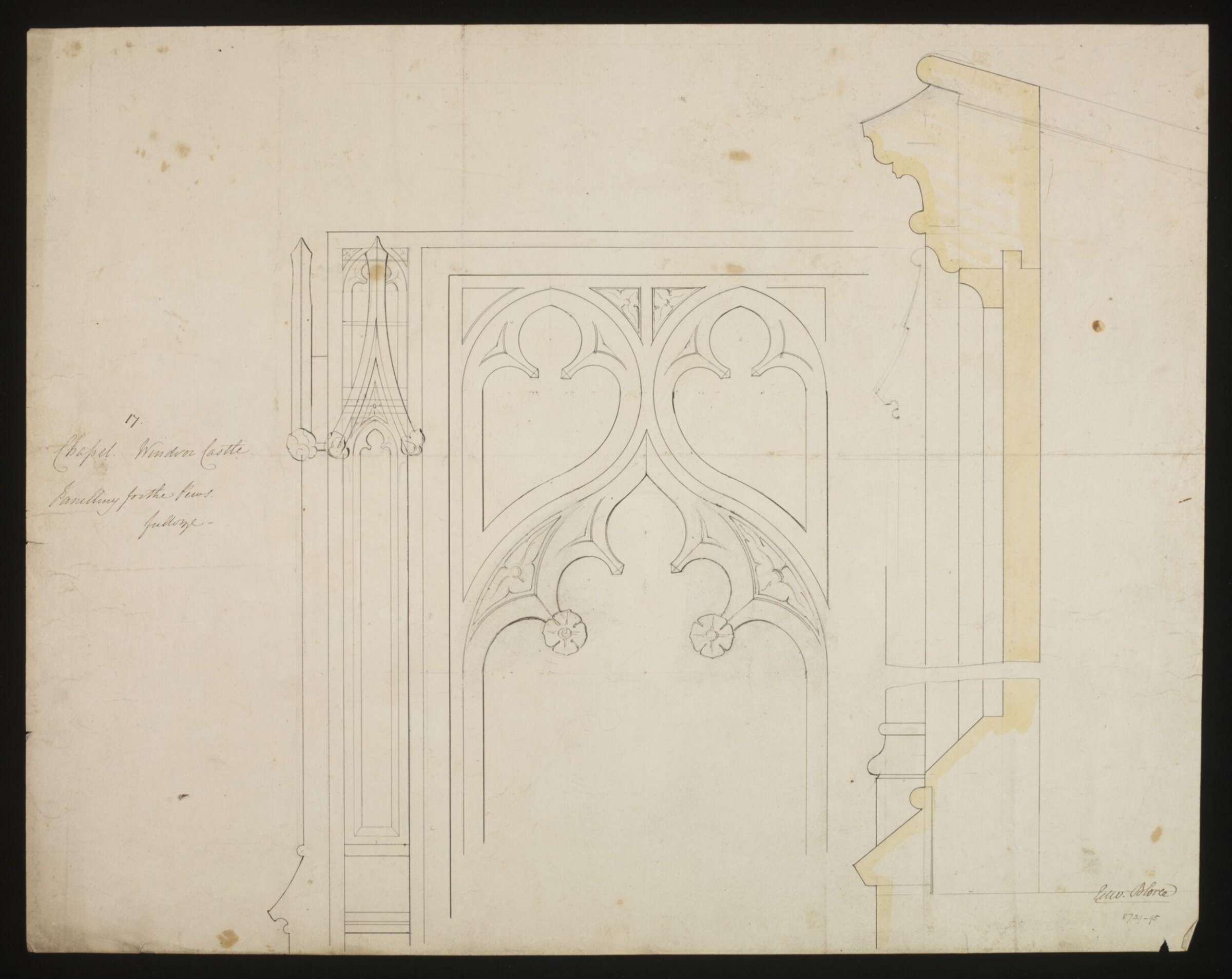 Drawing, Edward Blore, c. 1840s