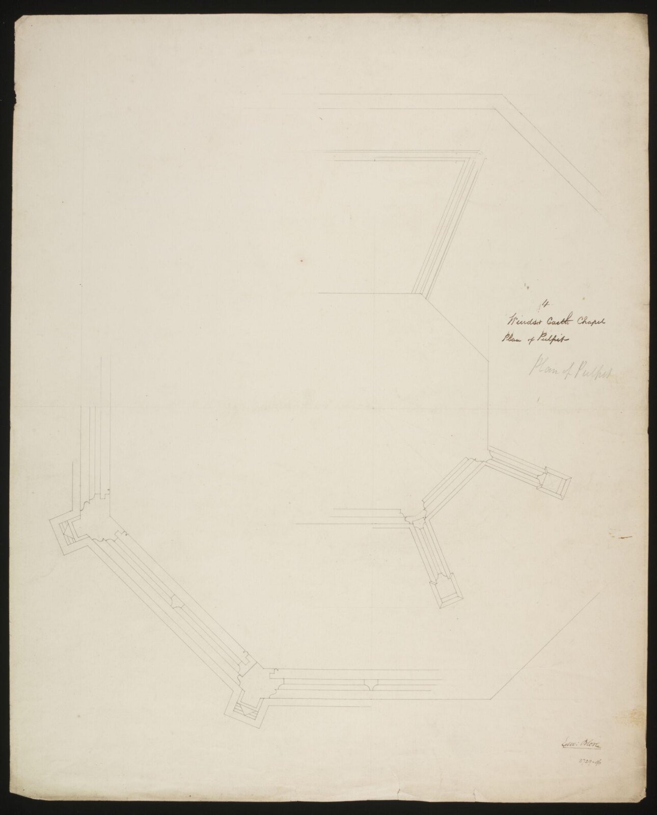 Drawing, Edward Blore, c. 1840s