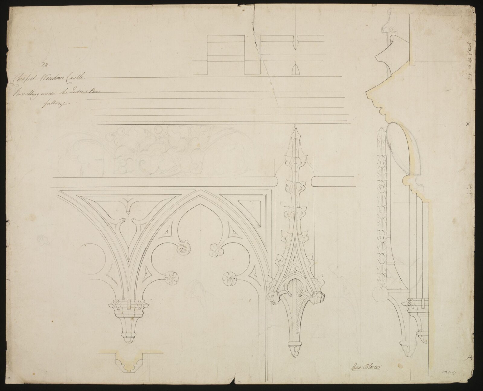 Drawing, Edward Blore, c. 1840s