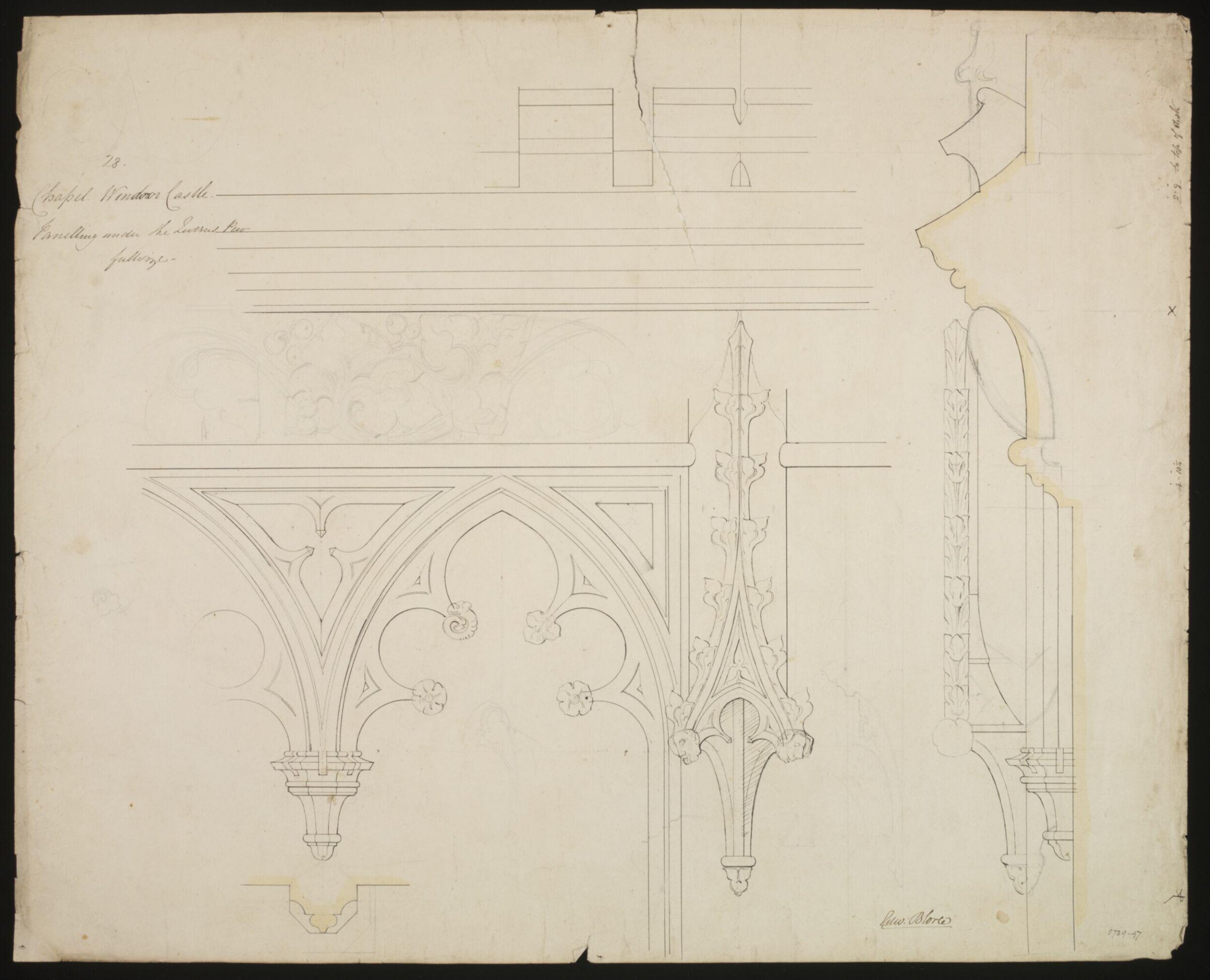Drawing, Edward Blore, c. 1840s