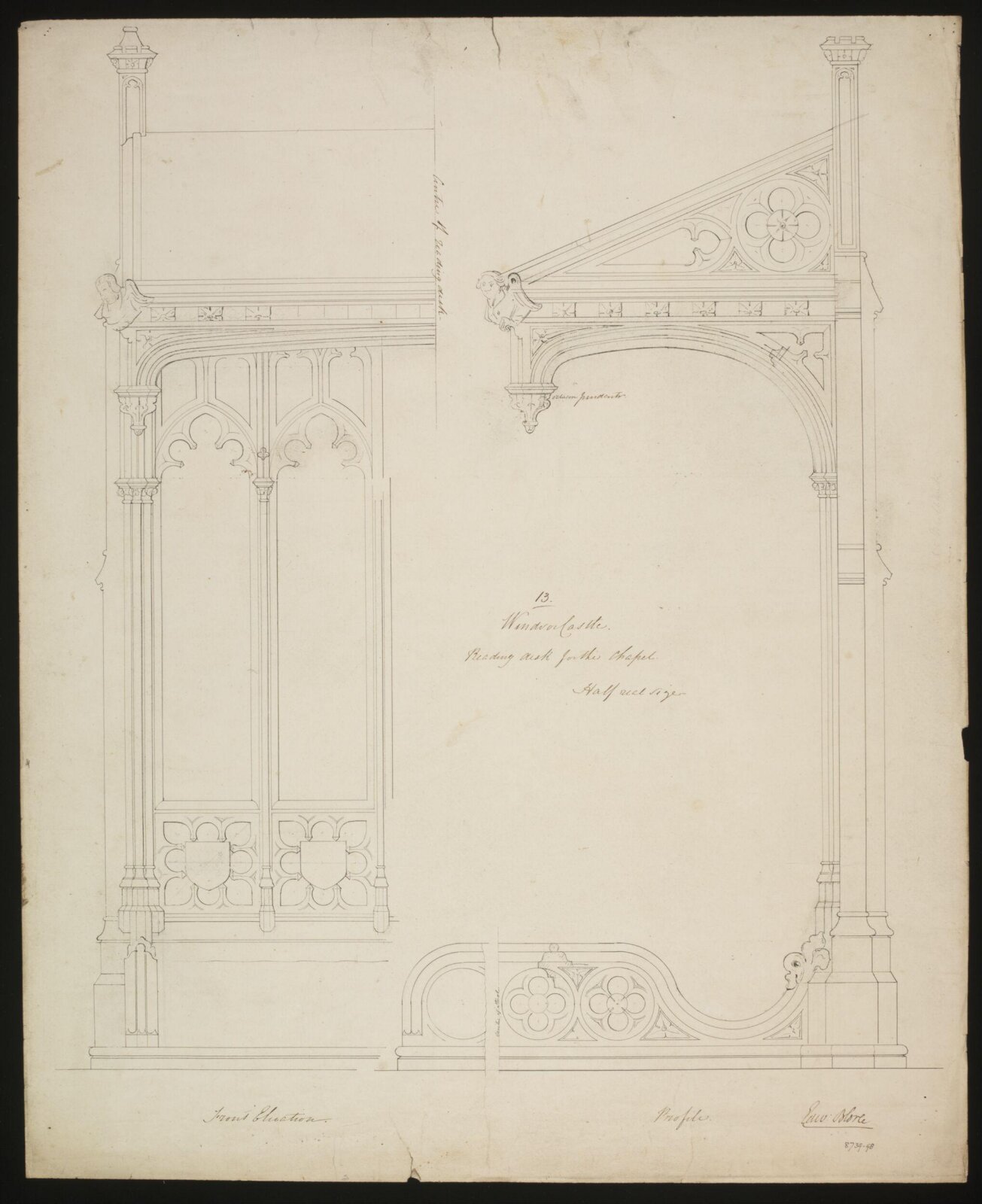 Drawing, Edward Blore, c. 1840s