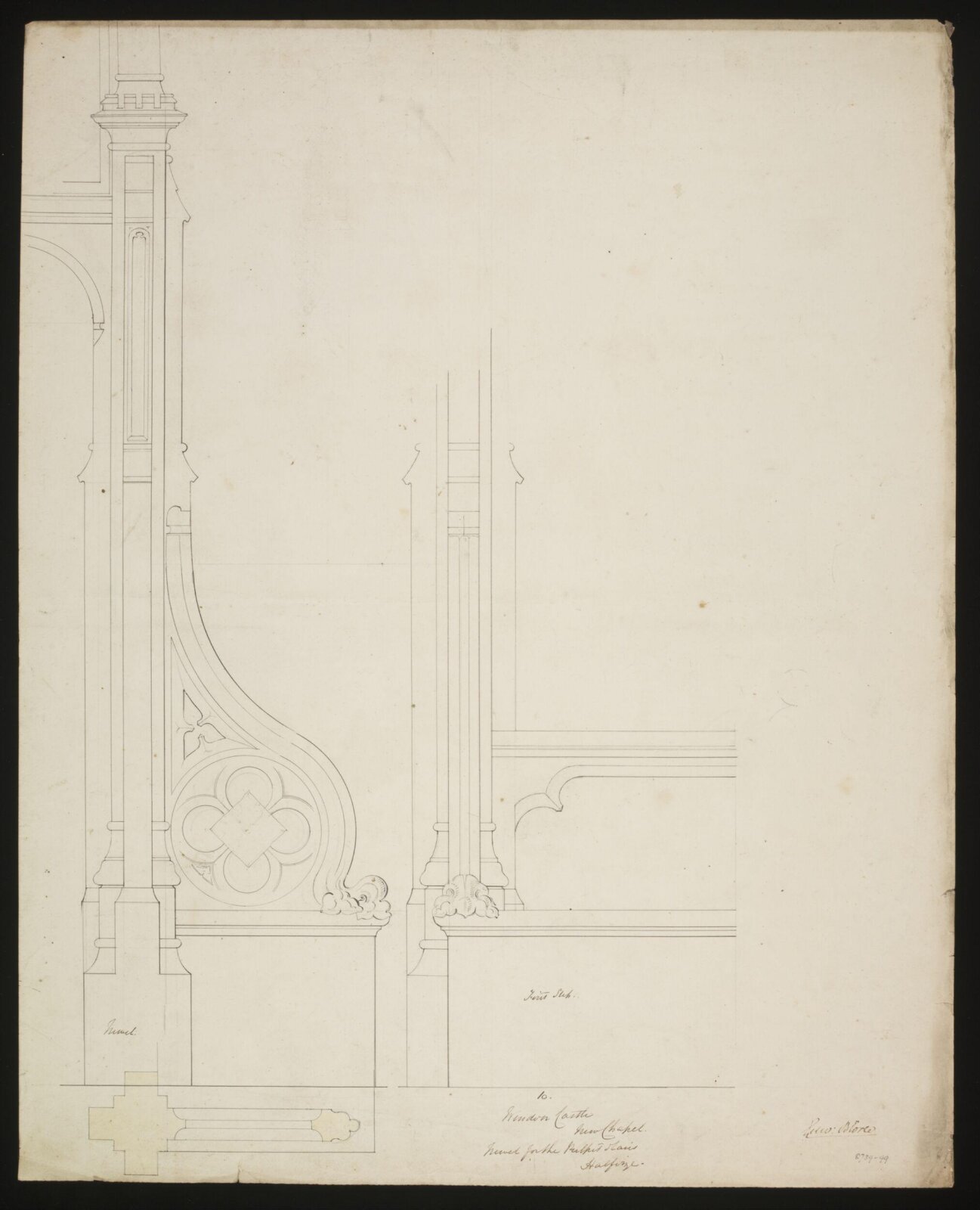 Drawing, Edward Blore, c. 1840s