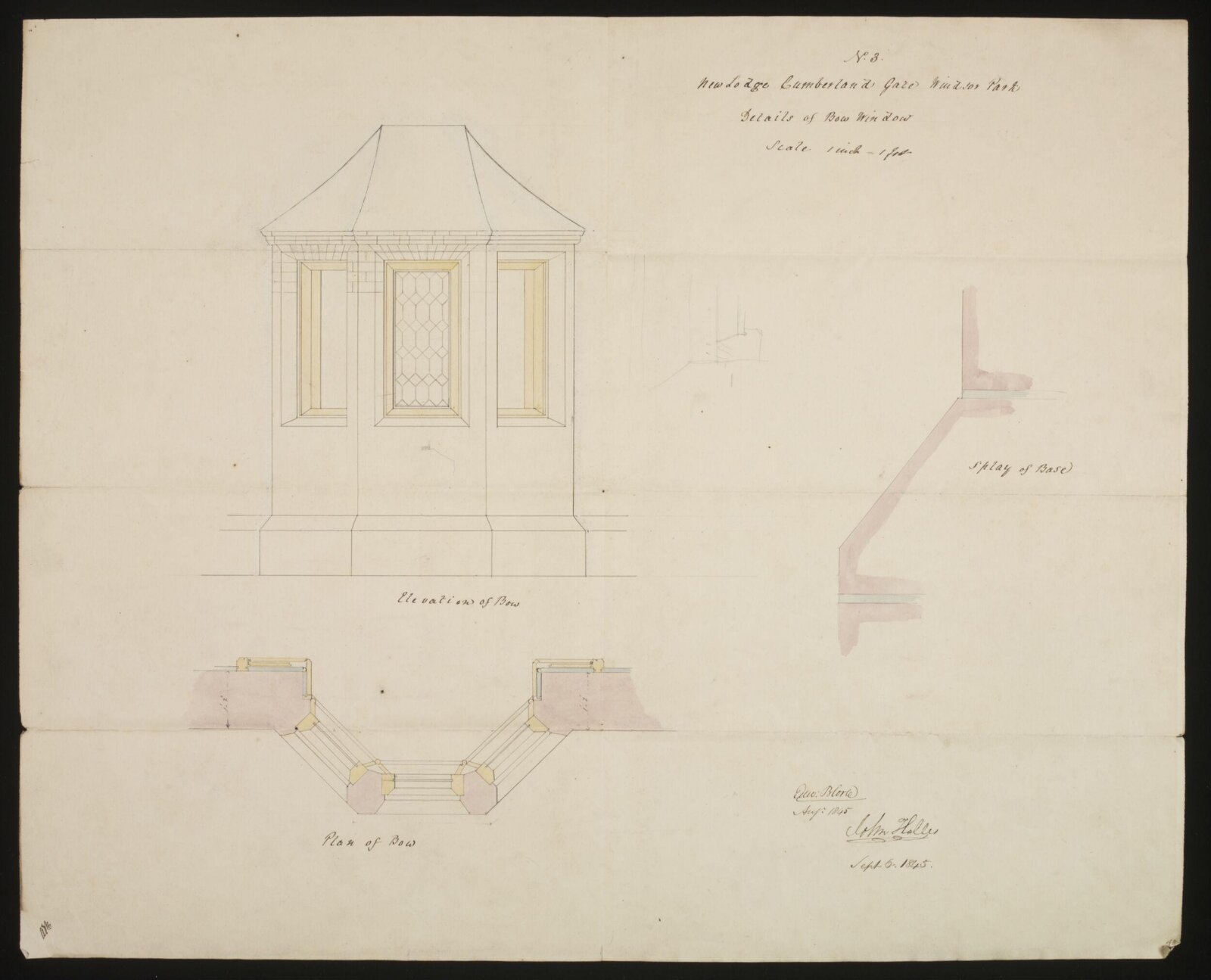 Drawing, Edward Blore, 1845