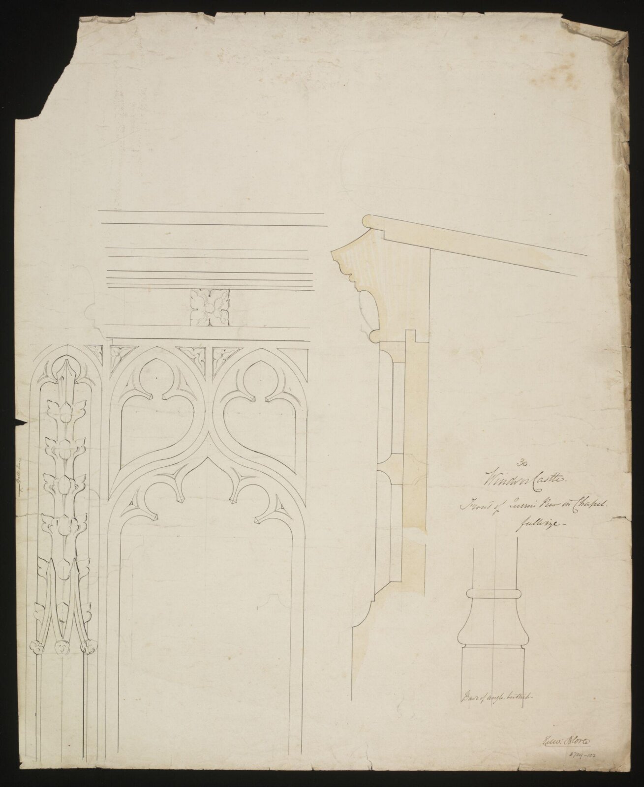 Drawing, Edward Blore, c. 1840s