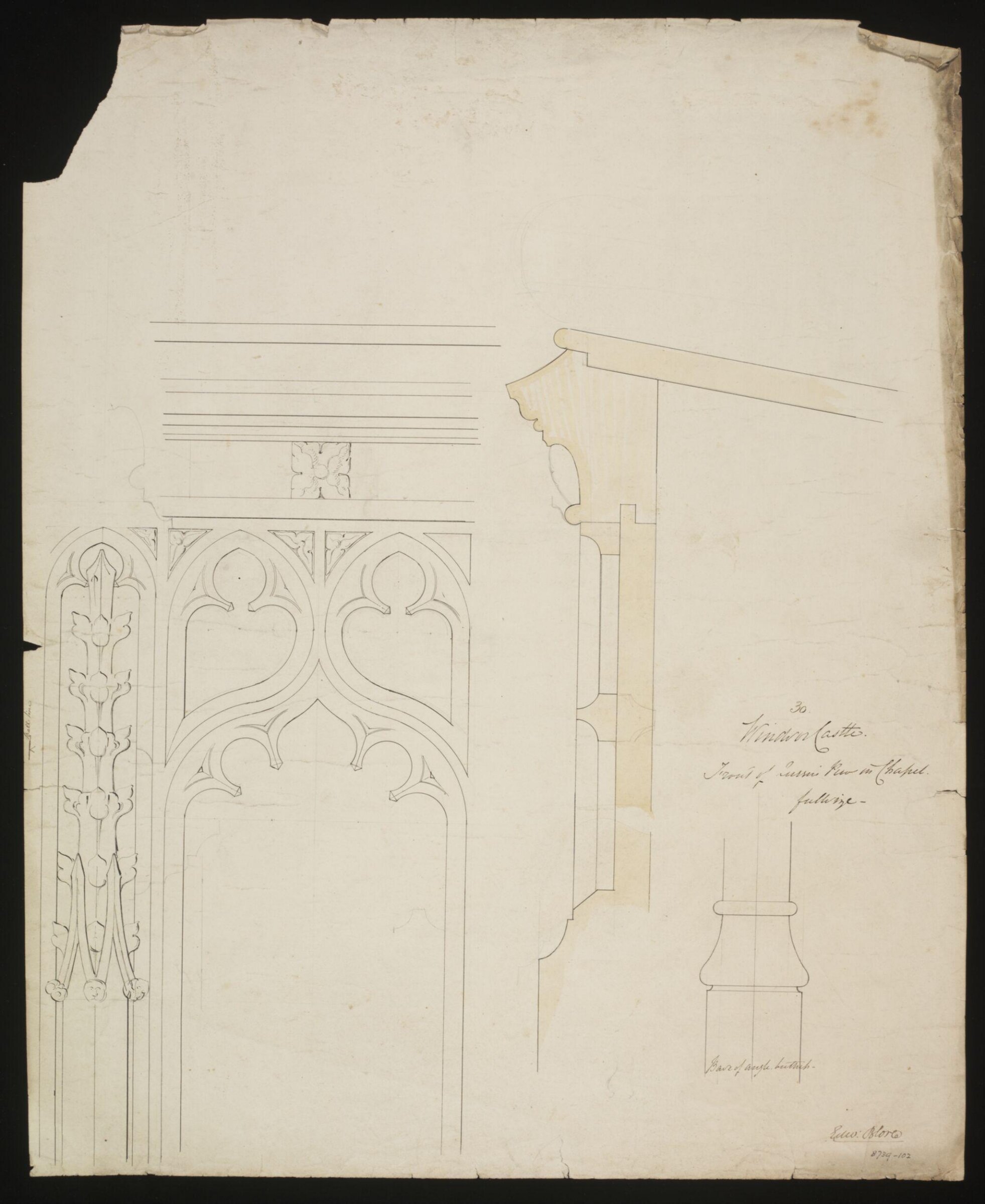 Drawing, Edward Blore, c. 1840s