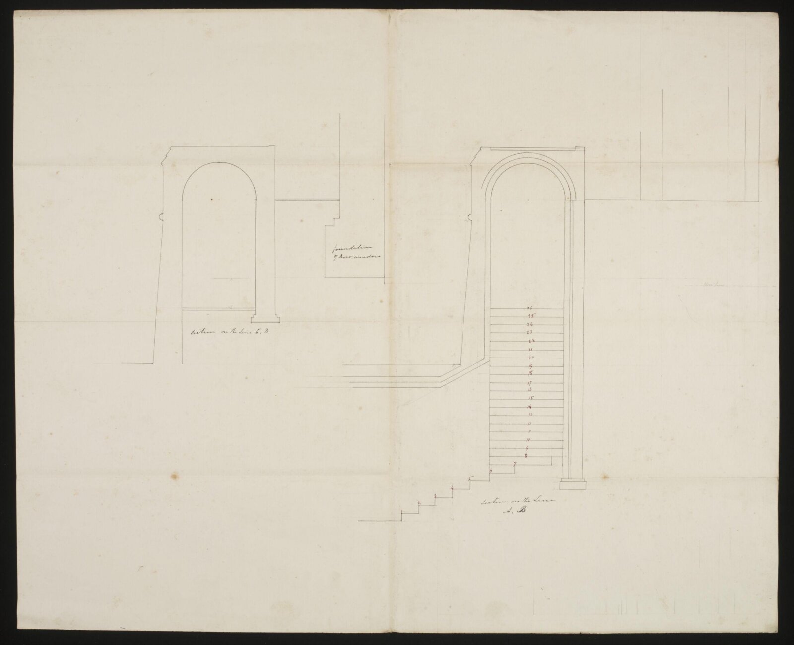 Drawing, Edward Blore, c. 1840s