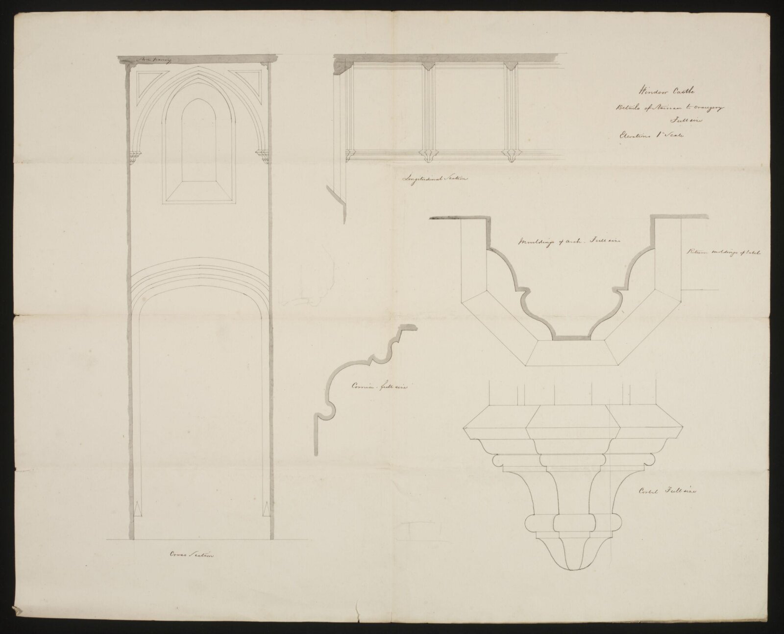 Drawing, Edward Blore, c. 1840s