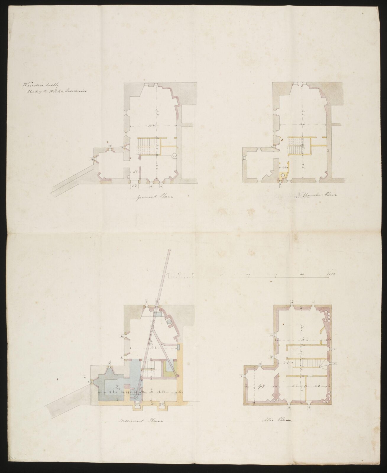 Drawing, Edward Blore, c. 1840s