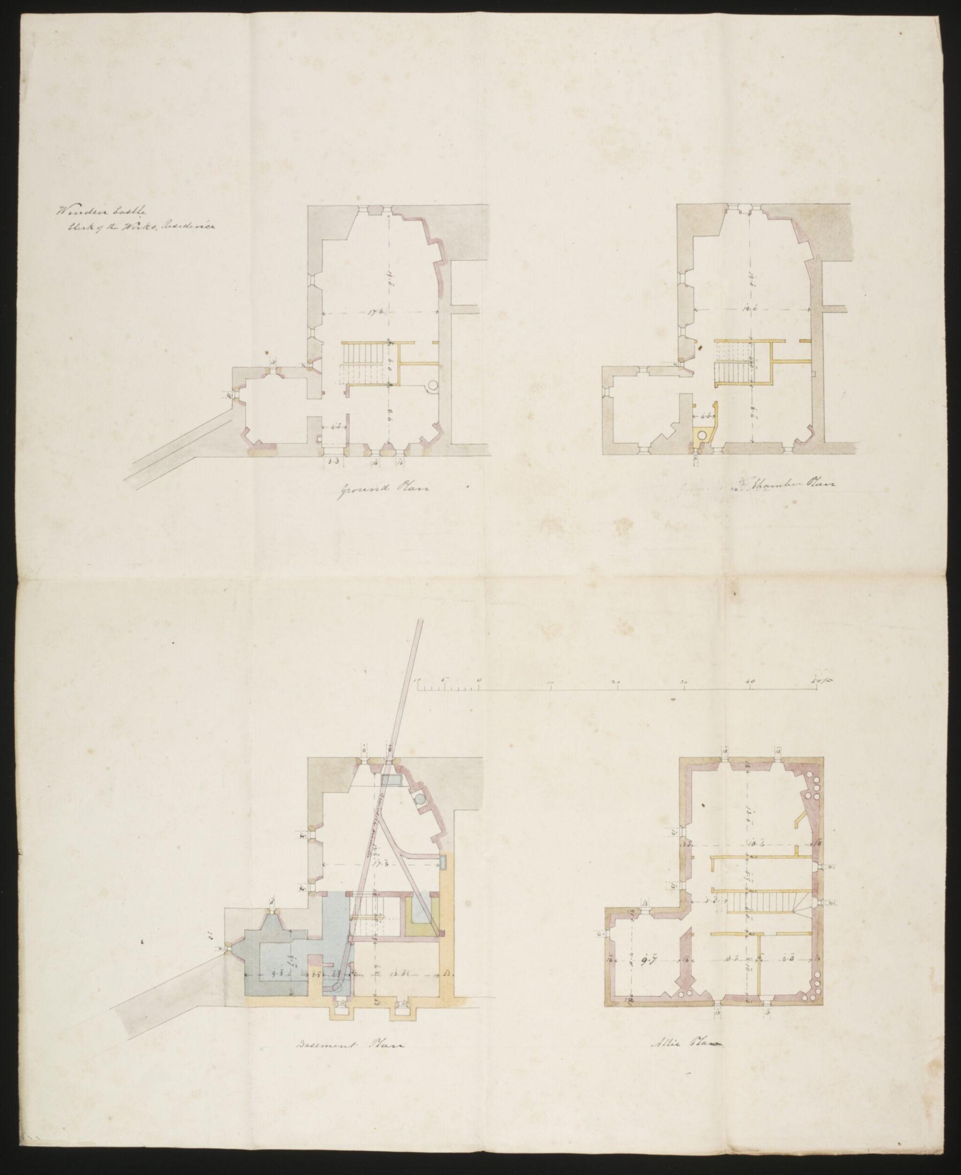 Drawing, Edward Blore, c. 1840s
