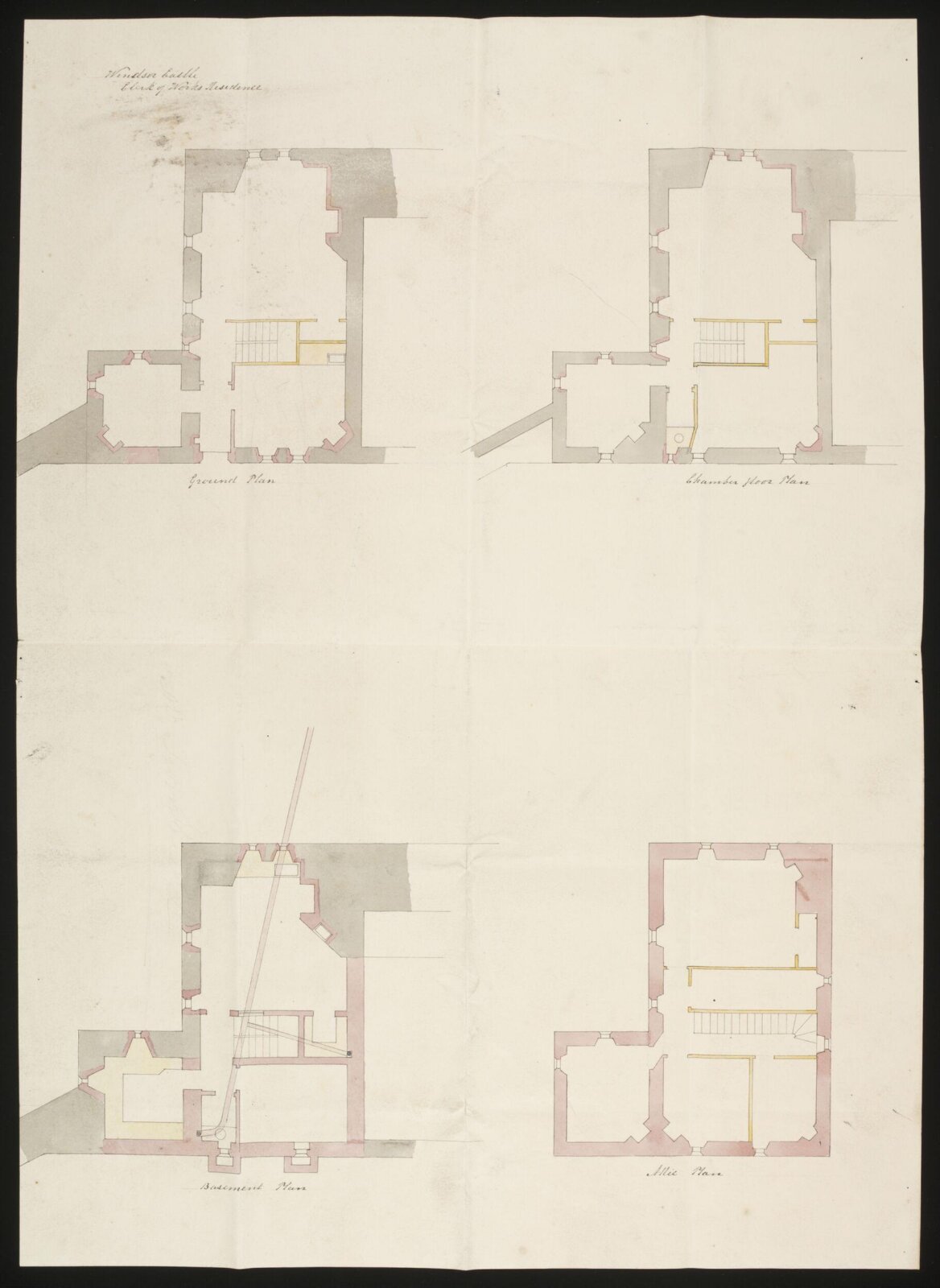 Drawing, Edward Blore, c. 1840s