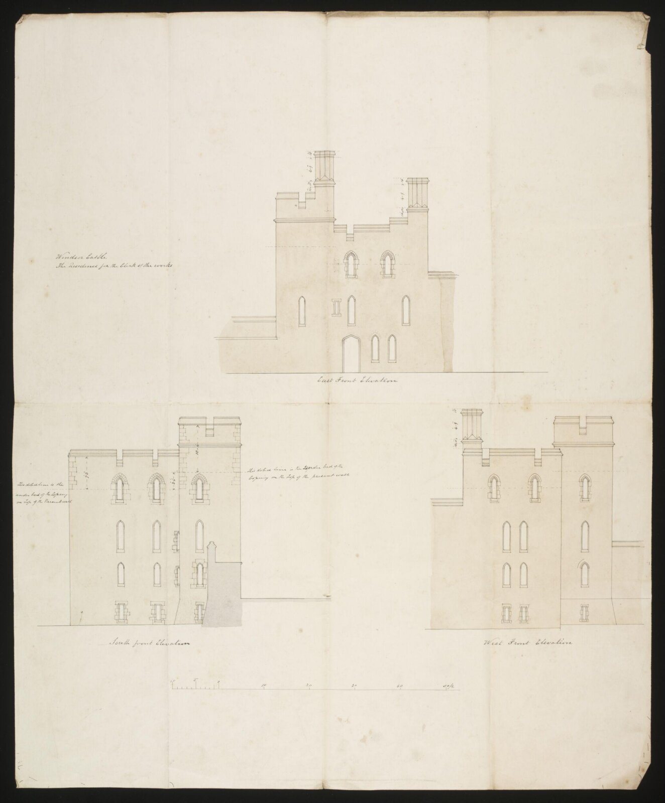 Drawing, Edward Blore, c. 1840s