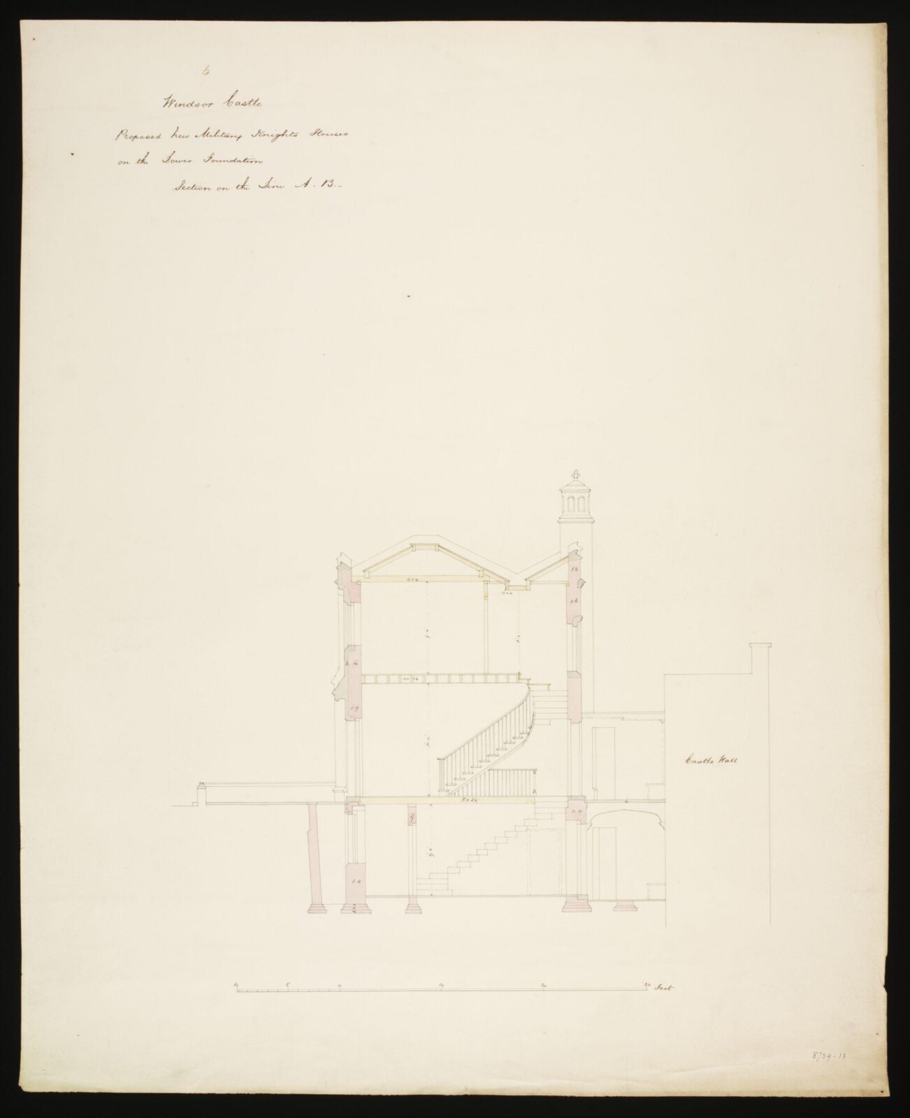Drawing, Edward Blore, c. 1840s
