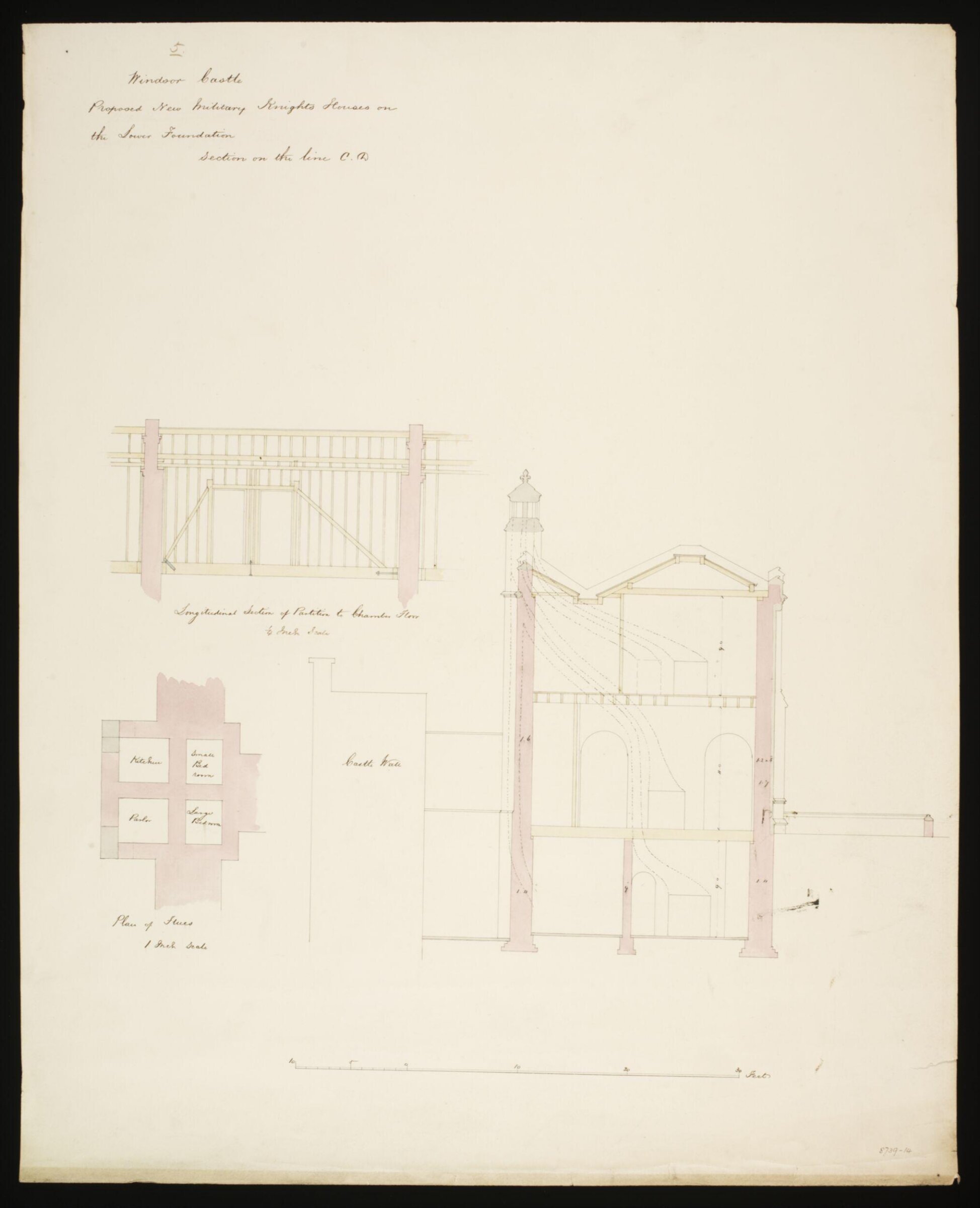 Drawing, Edward Blore, c. 1840s