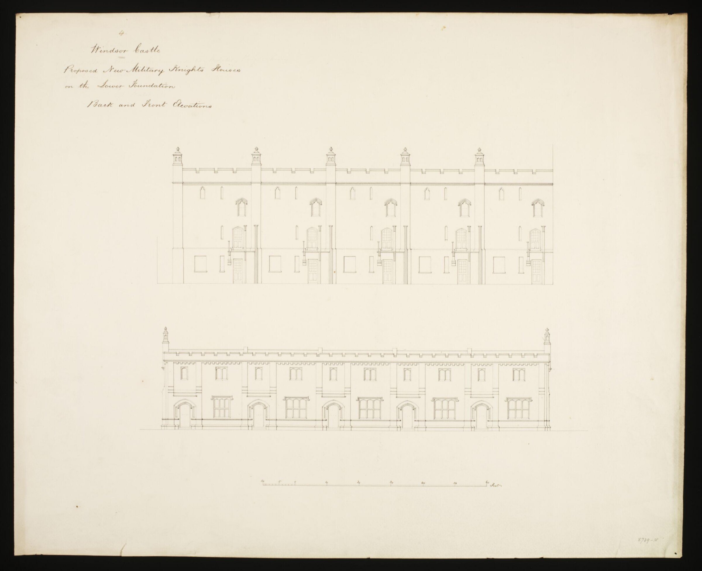 Drawing, Edward Blore, c. 1840s