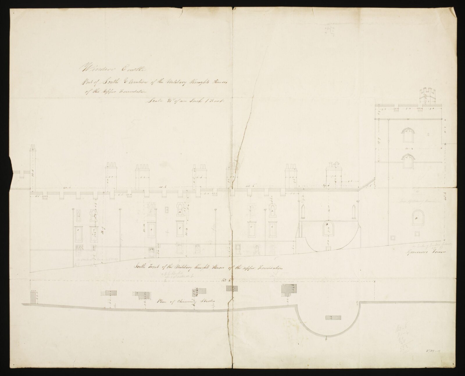 Drawing, Edward Blore, c. 1840s
