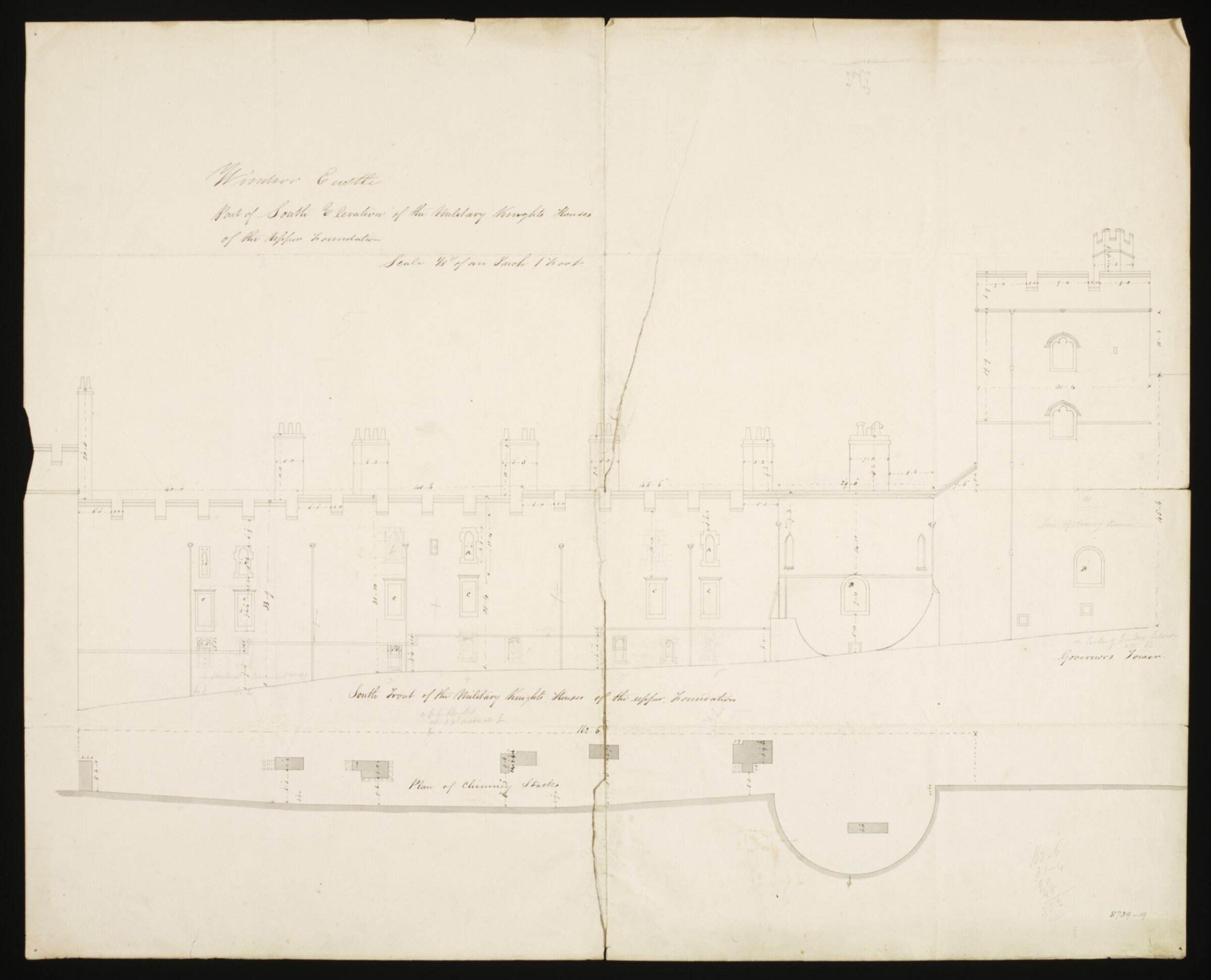 Drawing, Edward Blore, c. 1840s