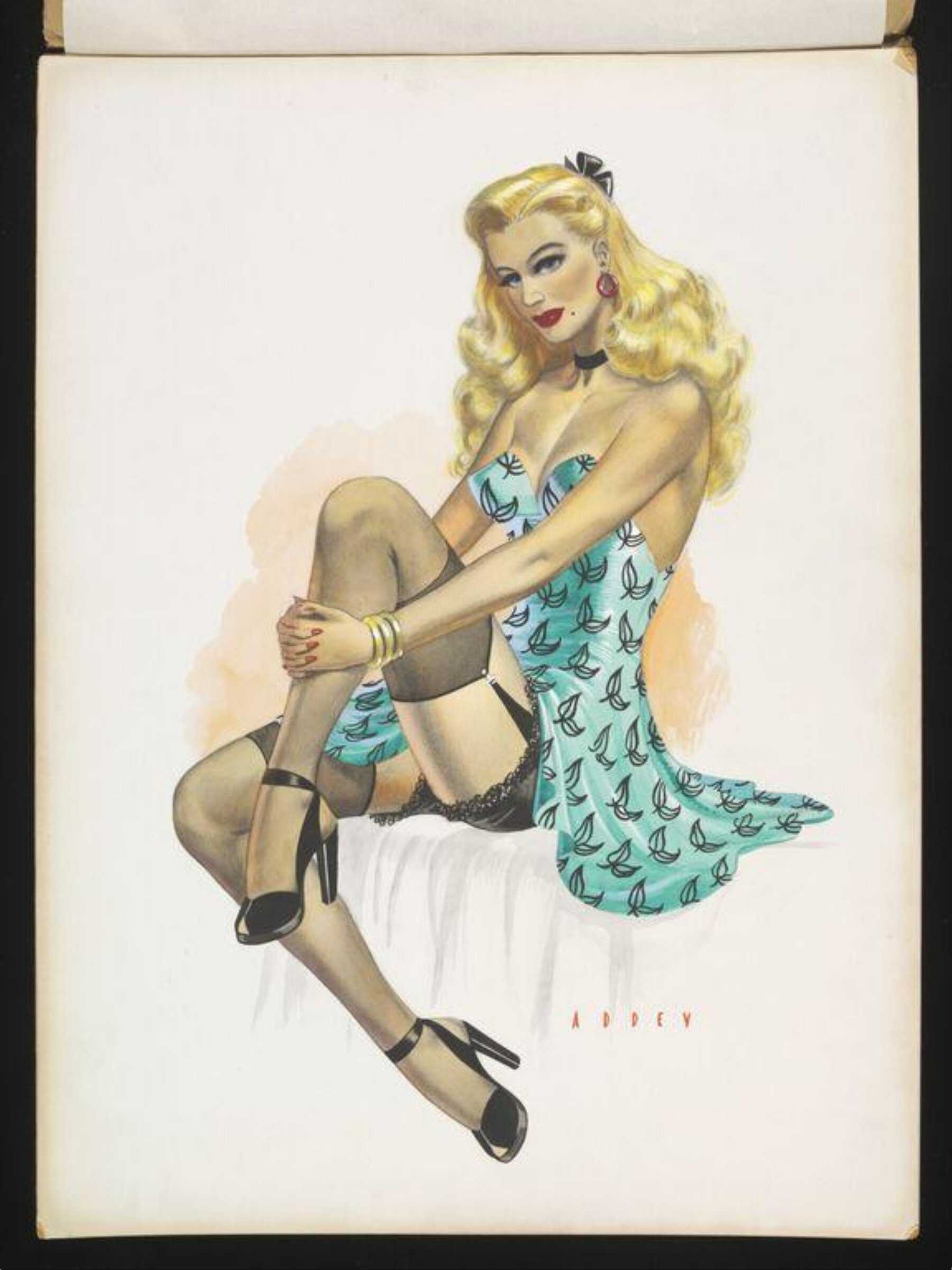 Pin-up girl, Wilfrid R. Addey, late 1940s