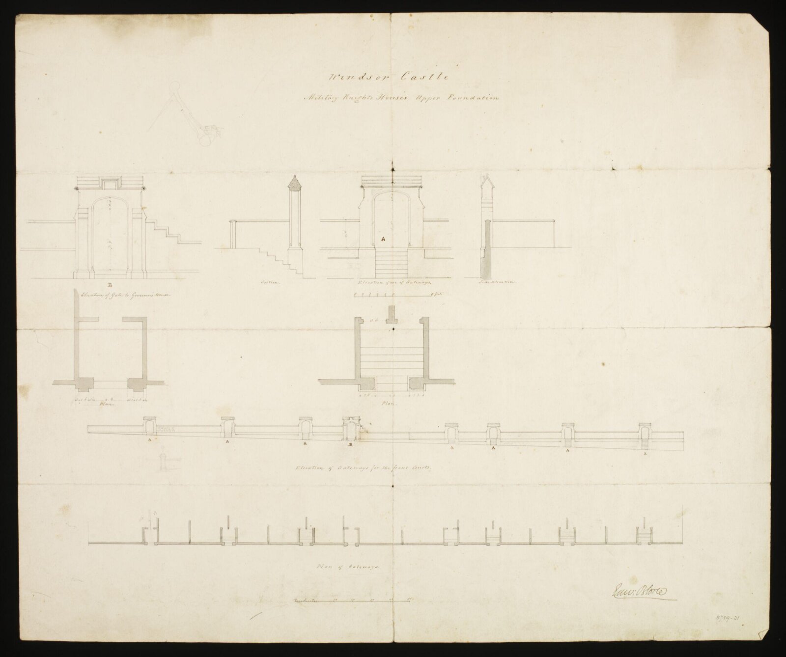 Drawing, Edward Blore, c. 1840s