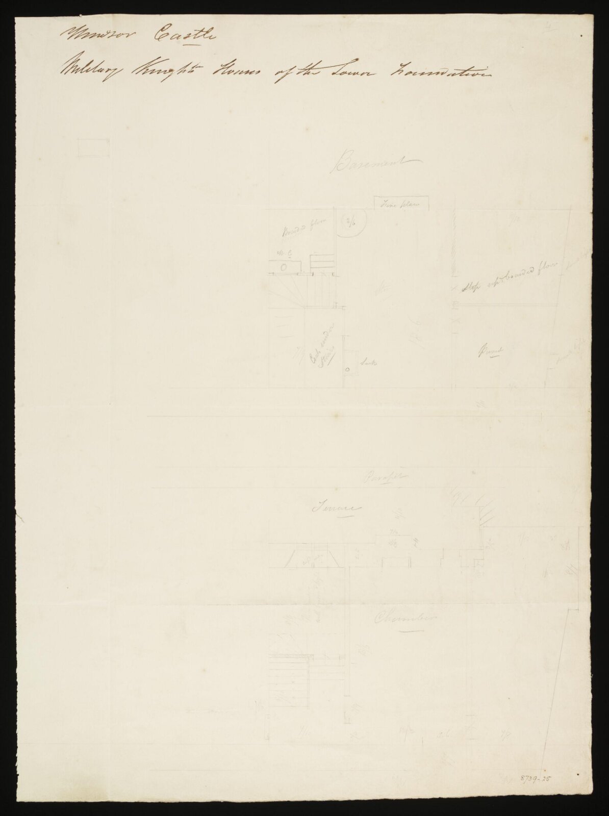 Drawing, Edward Blore, c. 1840s