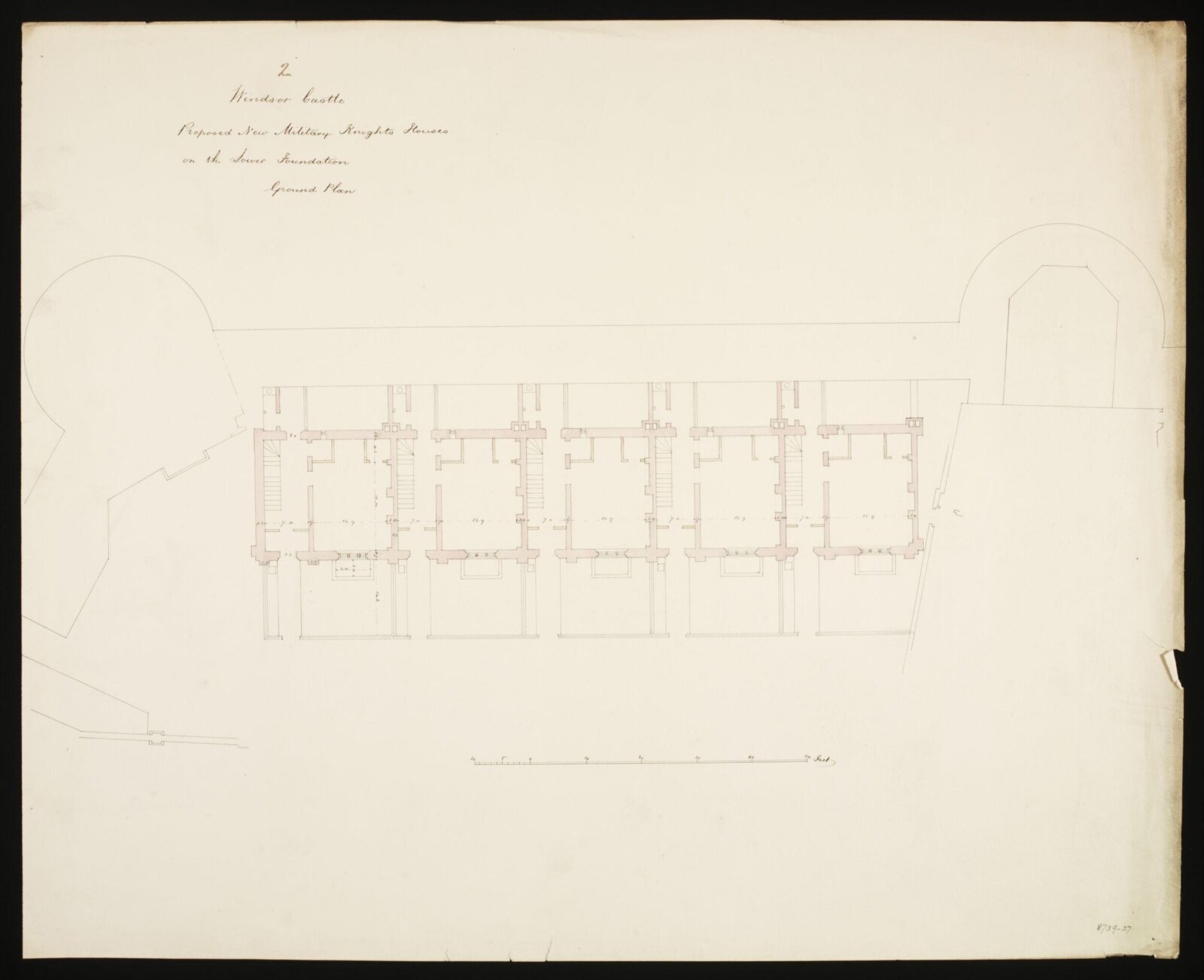 Drawing, Edward Blore, c. 1840s