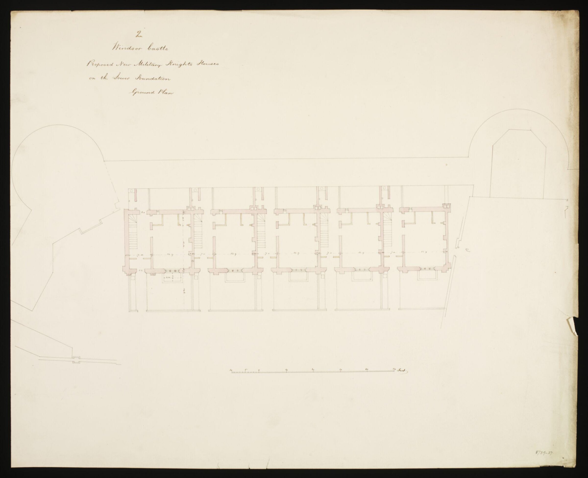 Drawing, Edward Blore, c. 1840s