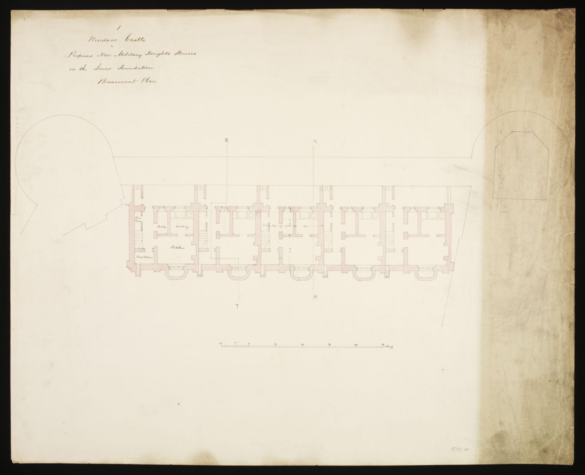 Drawing, Edward Blore, c. 1840s
