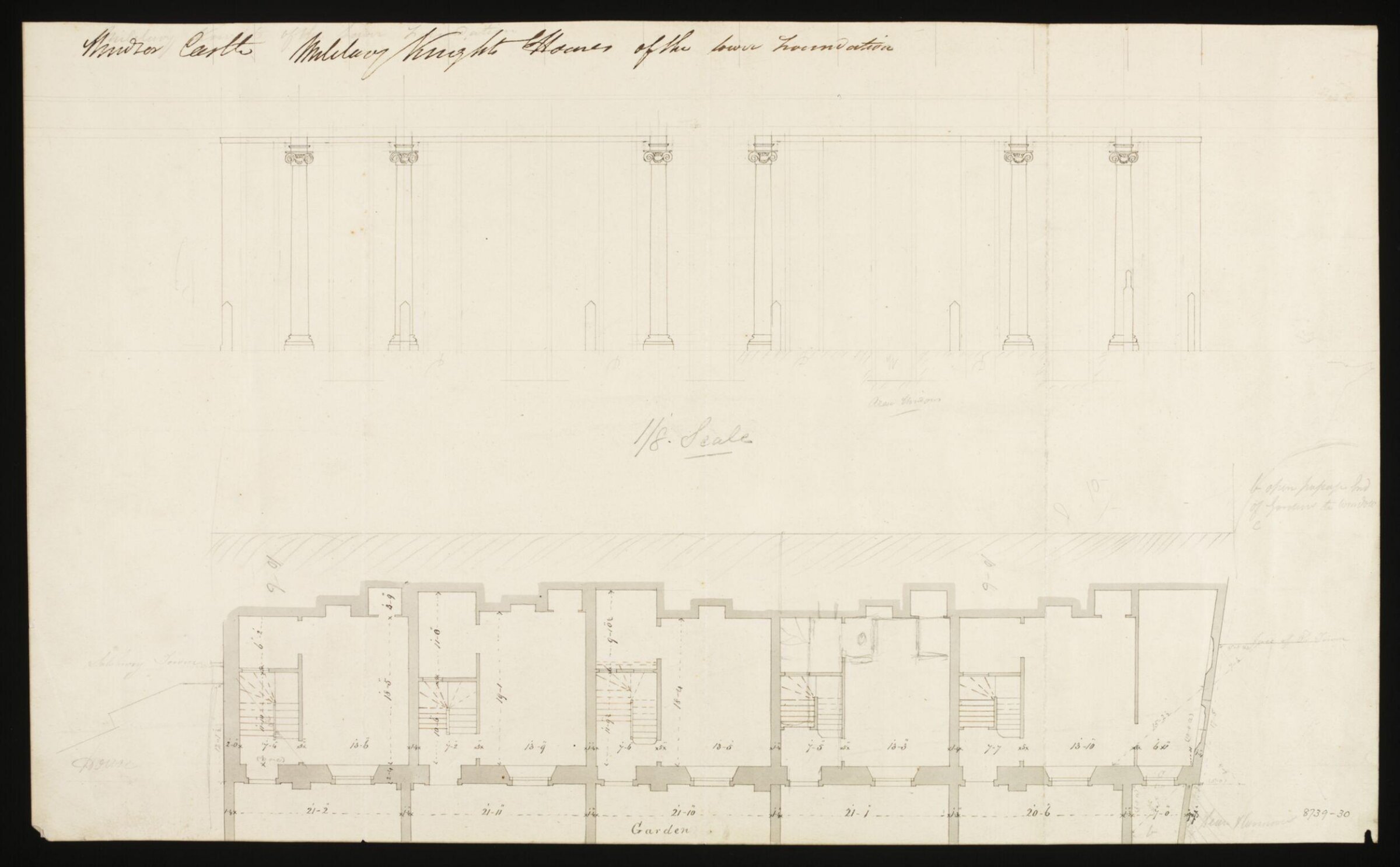 Drawing, Edward Blore, c. 1840s