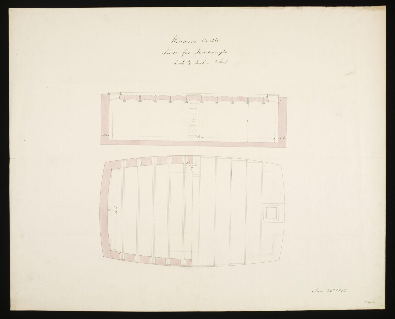 Drawing, Edward Blore, c. 1840s