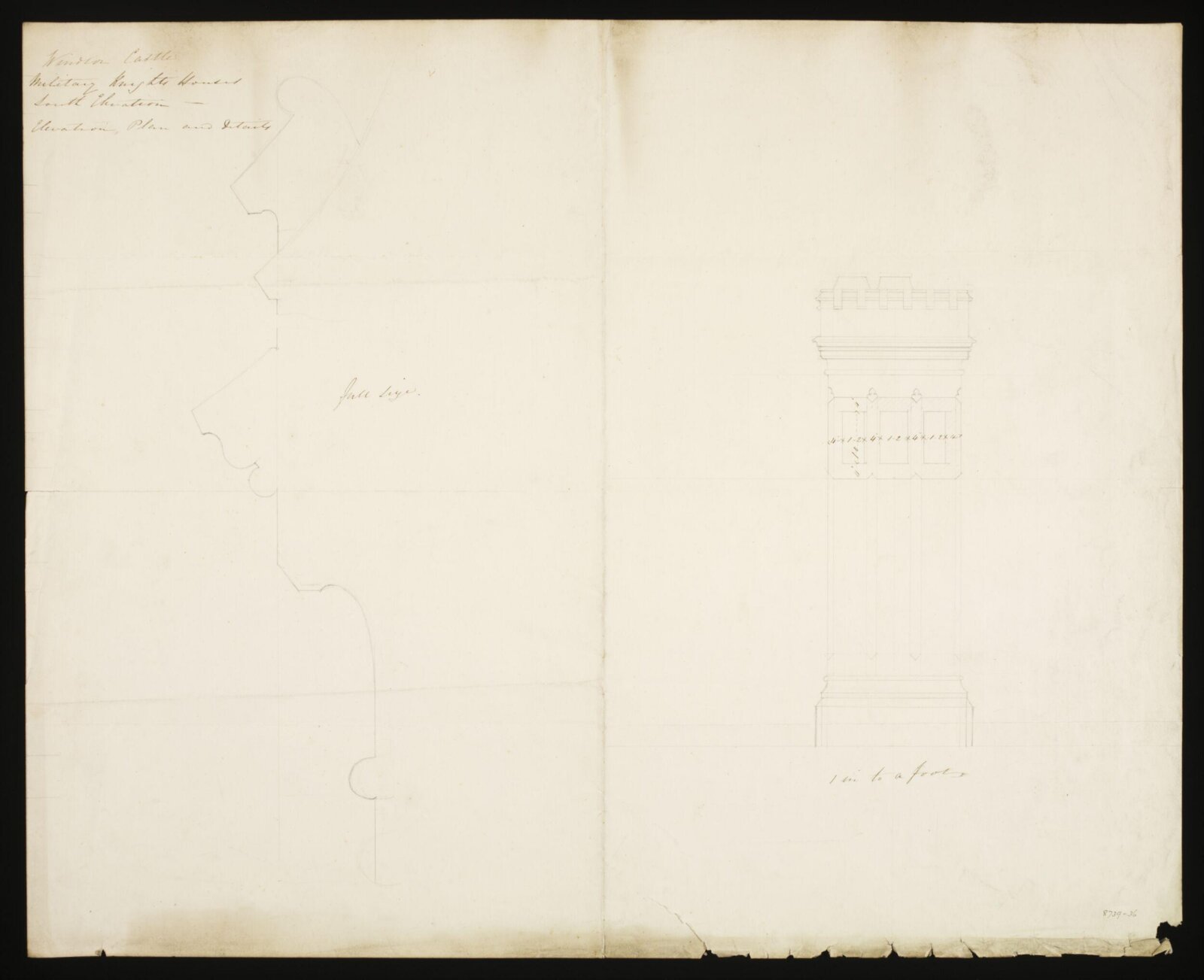 Drawing, Edward Blore, c. 1840s